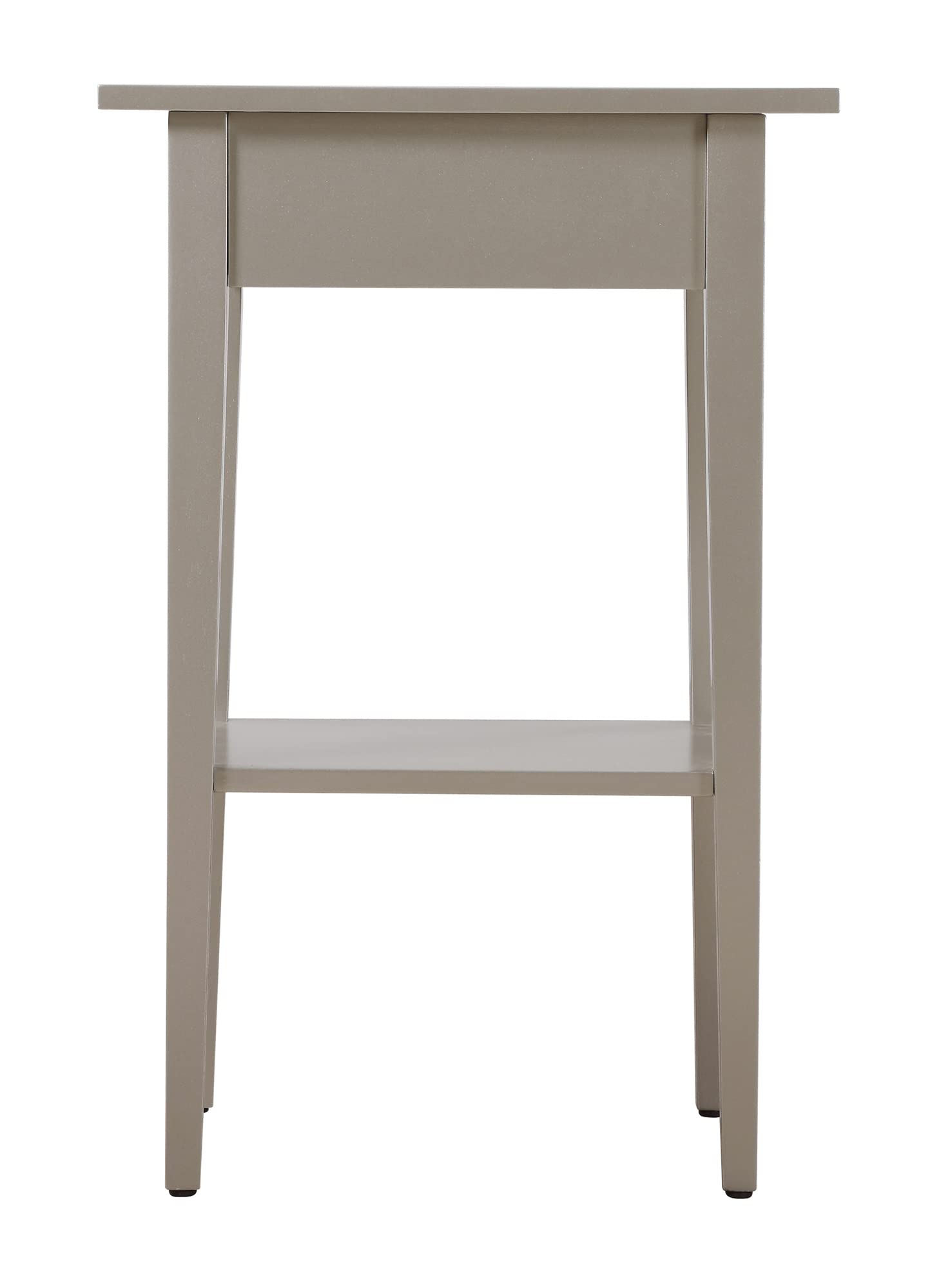 Dalton 1-Drawer Silver Champagne Nightstand - 28