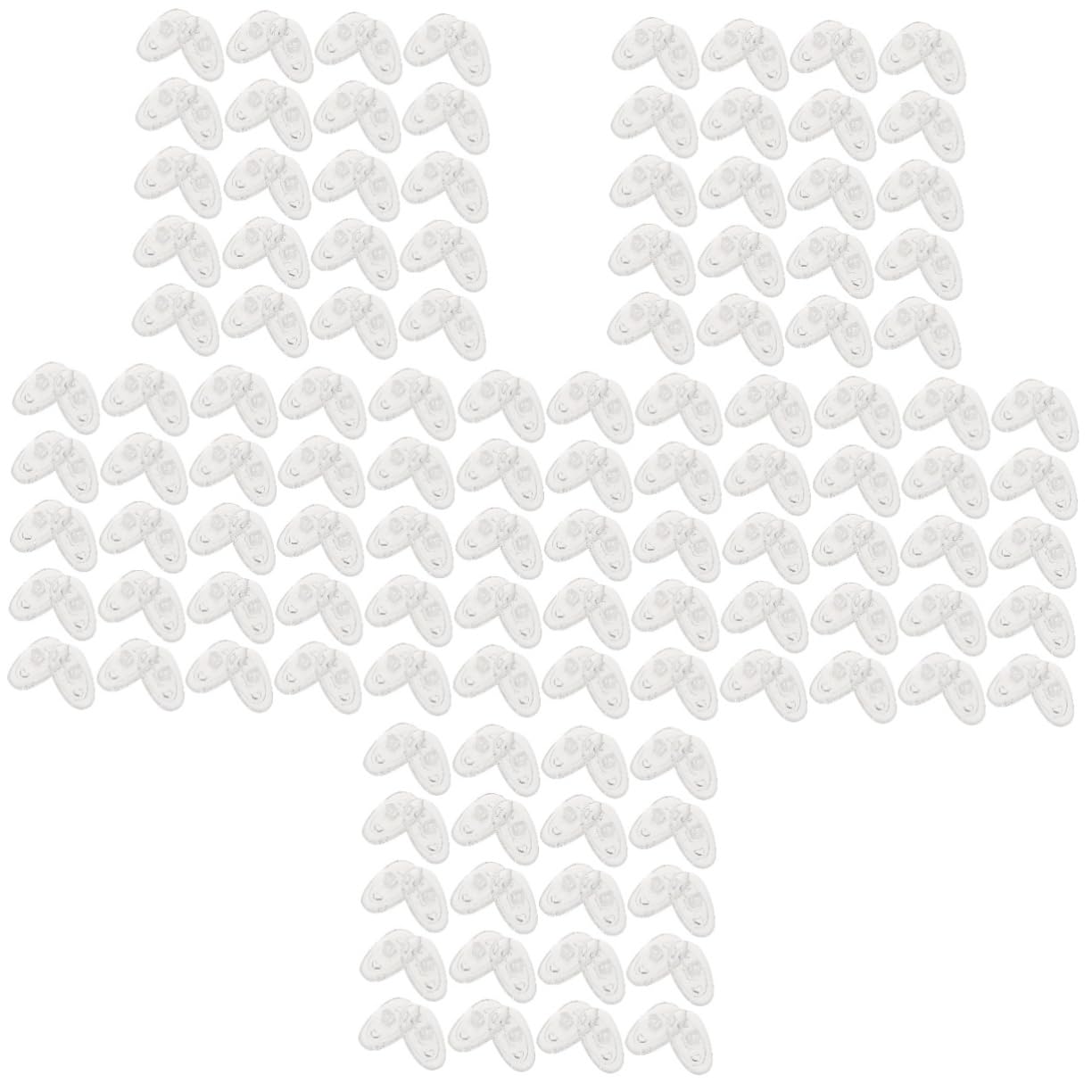 300 Pairs Soft Silicone Nose Pads & Anti-Slip Glasses Ear Hooks - Comfortable Eyewear Accessories for Reading, Computer Use and Daily Wear (White)
