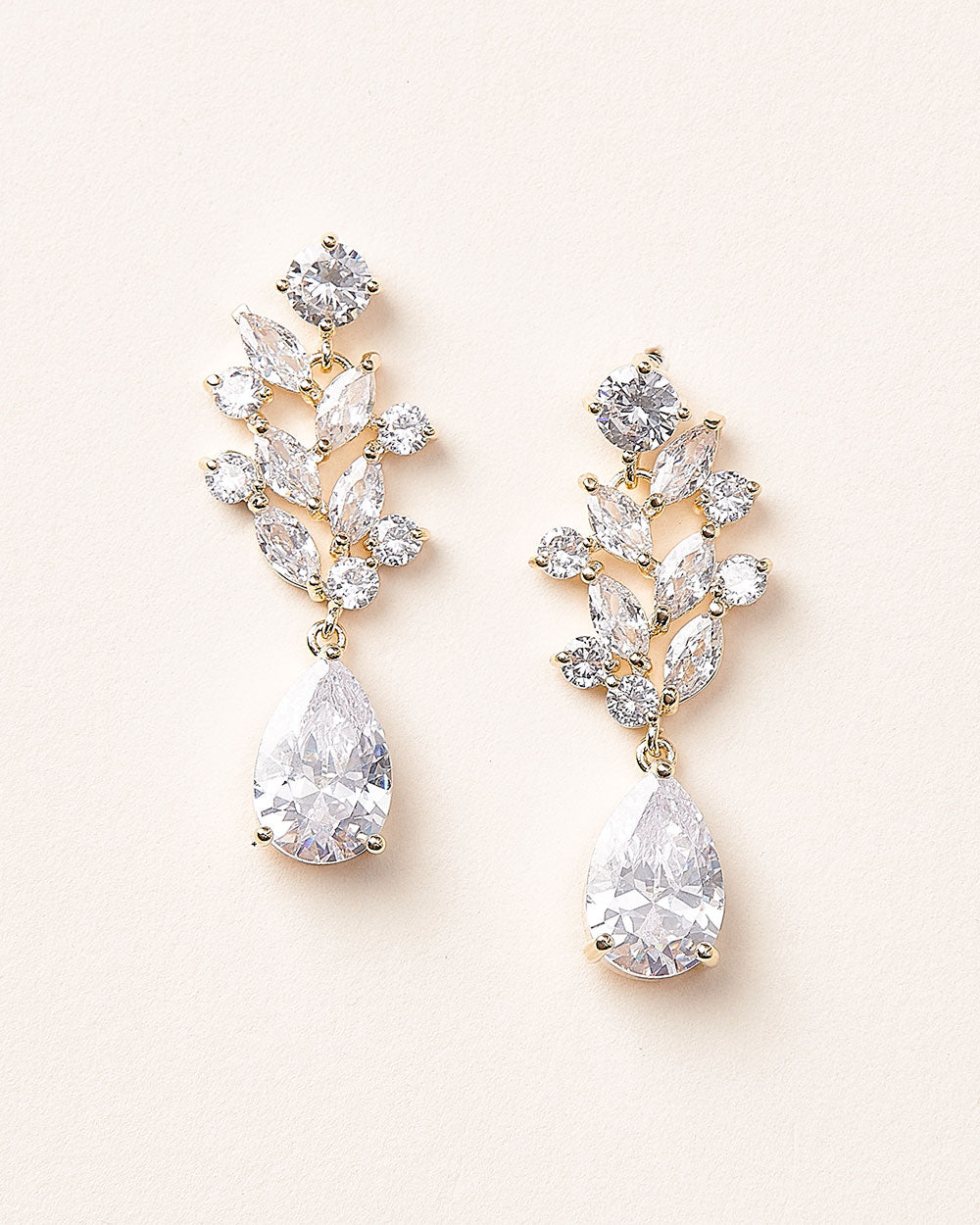 Anna Floral CZ Stud Earrings for Women - Sparkling Cubic Zirconia Flower Jewelry - Perfect for Weddings, Parties & Everyday Wear