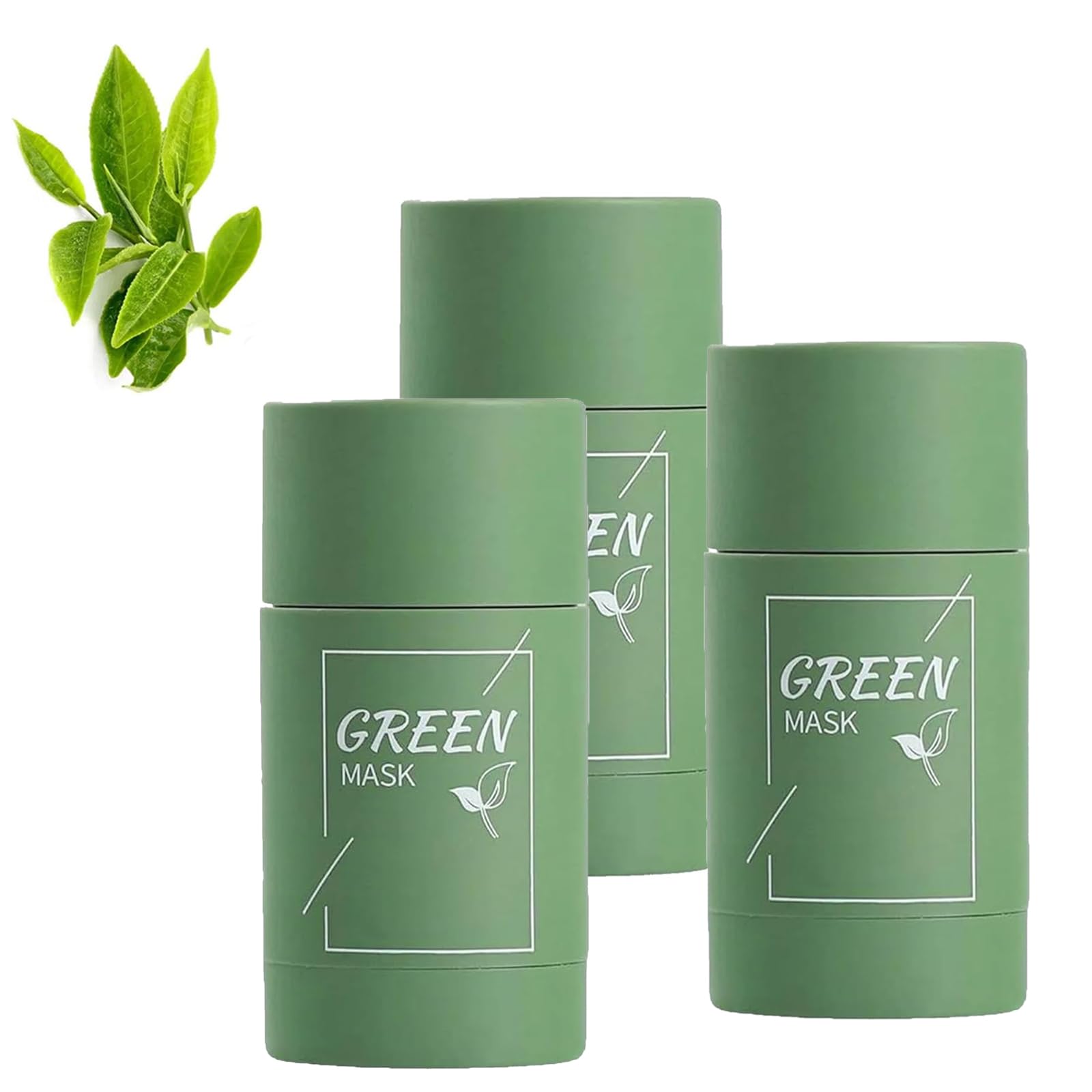 Dermaease Green Tea Deep Cleansing Mask Stick - Pore Minimizer & Oil Control for Acne-Prone Skin | Travel-Friendly Skincare for On-the-Go Glow