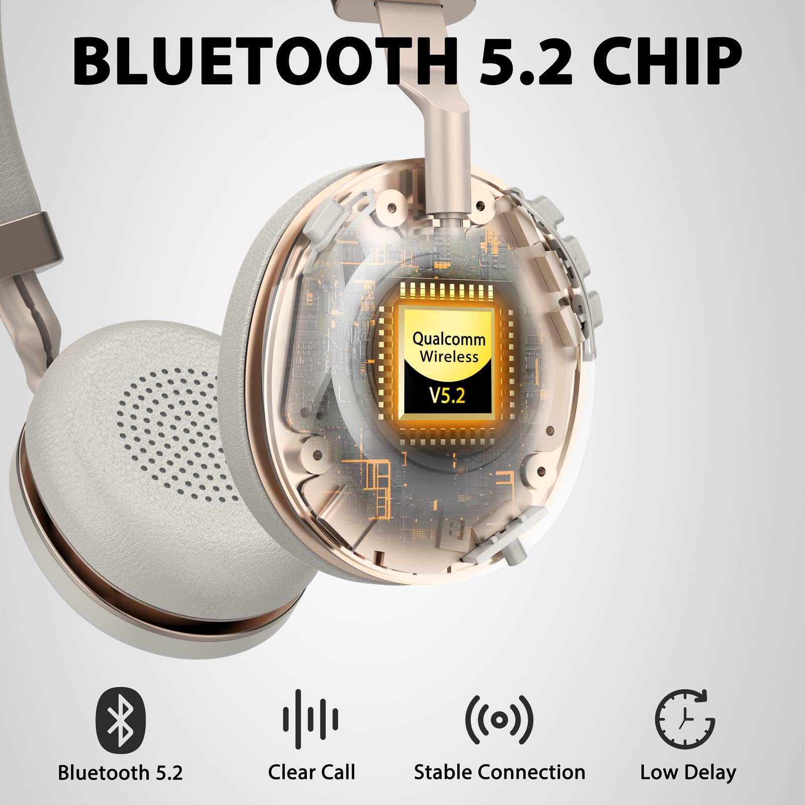 Wireless Bluetooth Headset with Microphone - Noise Canceling Headphones for Office, Call Center & Teams Meetings | USB Dongle & Charging Base | 45Hrs Battery Life | Perfect for Remote Work, Video Calls & Customer Service