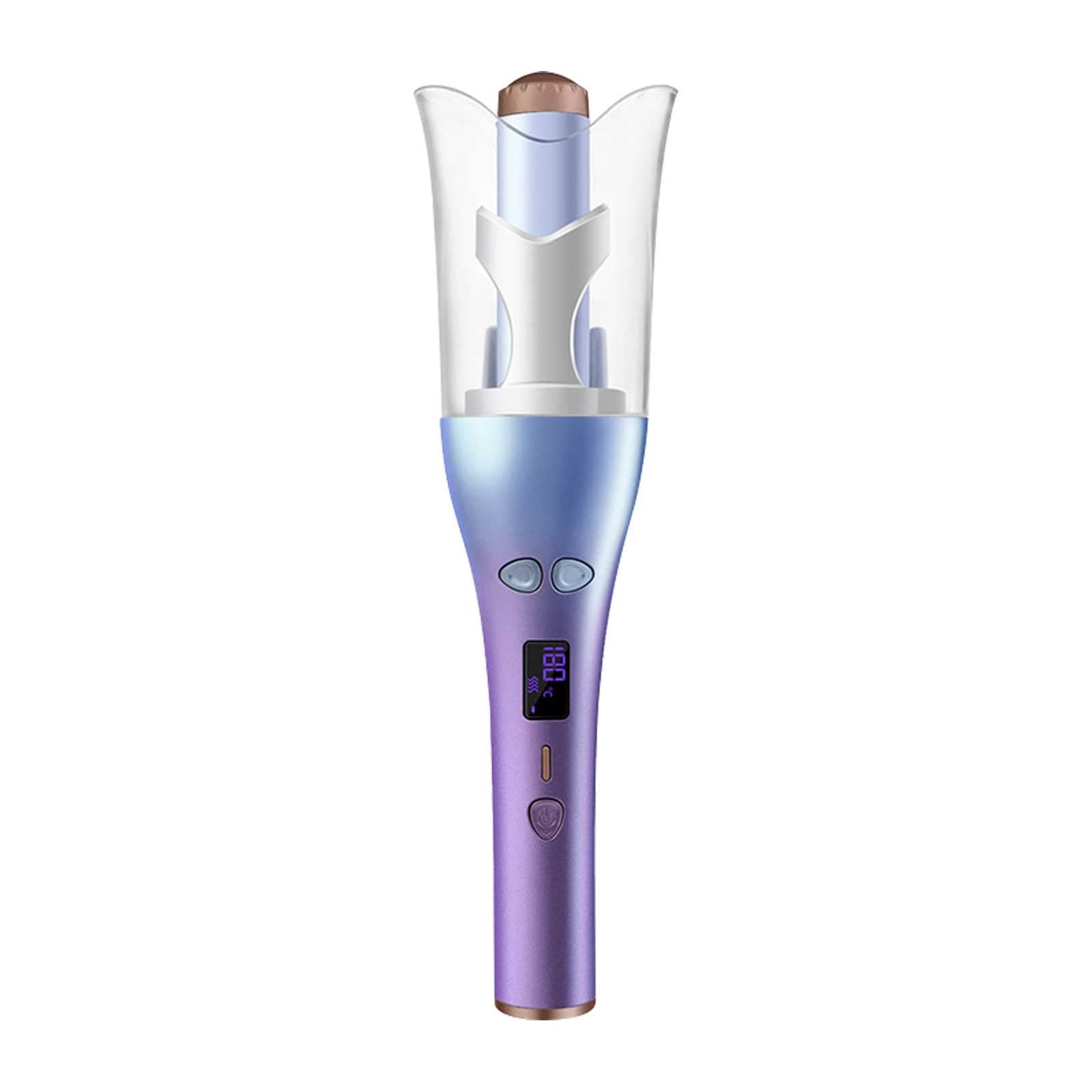 Auto Hair Curler & Straightener Iron Wand for Short to Long Hair - 2-in-1 Styling Tool for Beach Waves, Sleek Straight Looks | Perfect for Home Use, Travel & Salon Styling