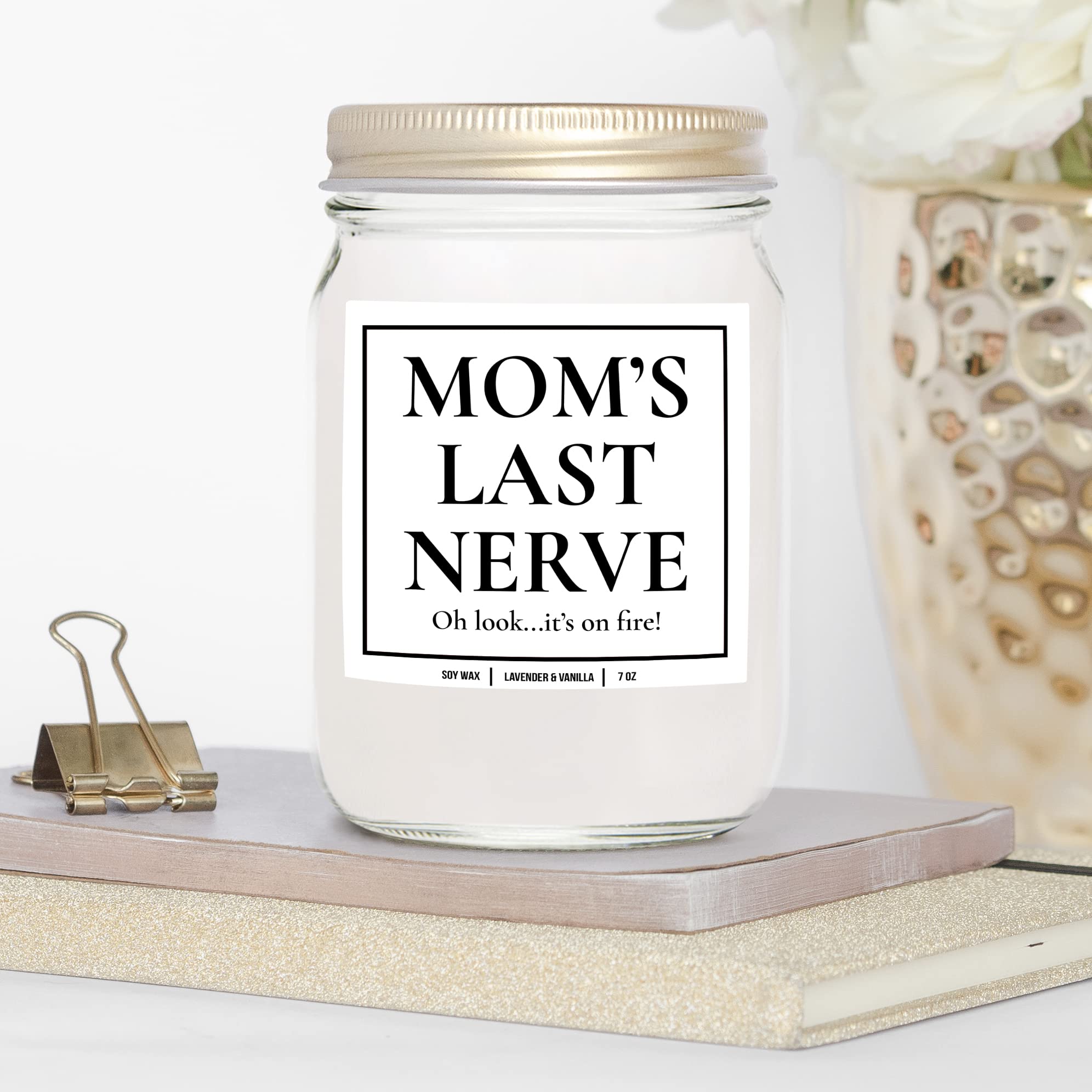You Nique Designs Get Well Soon Candle - 7oz Lavender Vanilla Scented Soy Candle | Post Surgery Recovery Gift, Divorce Gift for Women | Relaxing Home Aromatherapy for Healing & Comfort