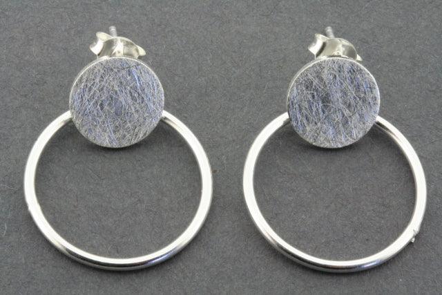 Mini Circle Disc & Hoop Stud Earrings - Dainty Gold & Silver Minimalist Hoop Earrings for Women - Perfect for Everyday Wear, Parties & Gifting
