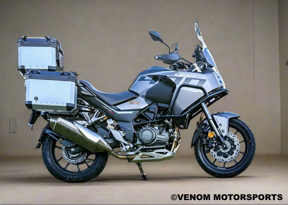 Lifan KPT 400 Adventure Motorcycle - 400cc Fuel Injected 6-Speed Off-Road Bike for Trail Riding & Long-Distance Touring