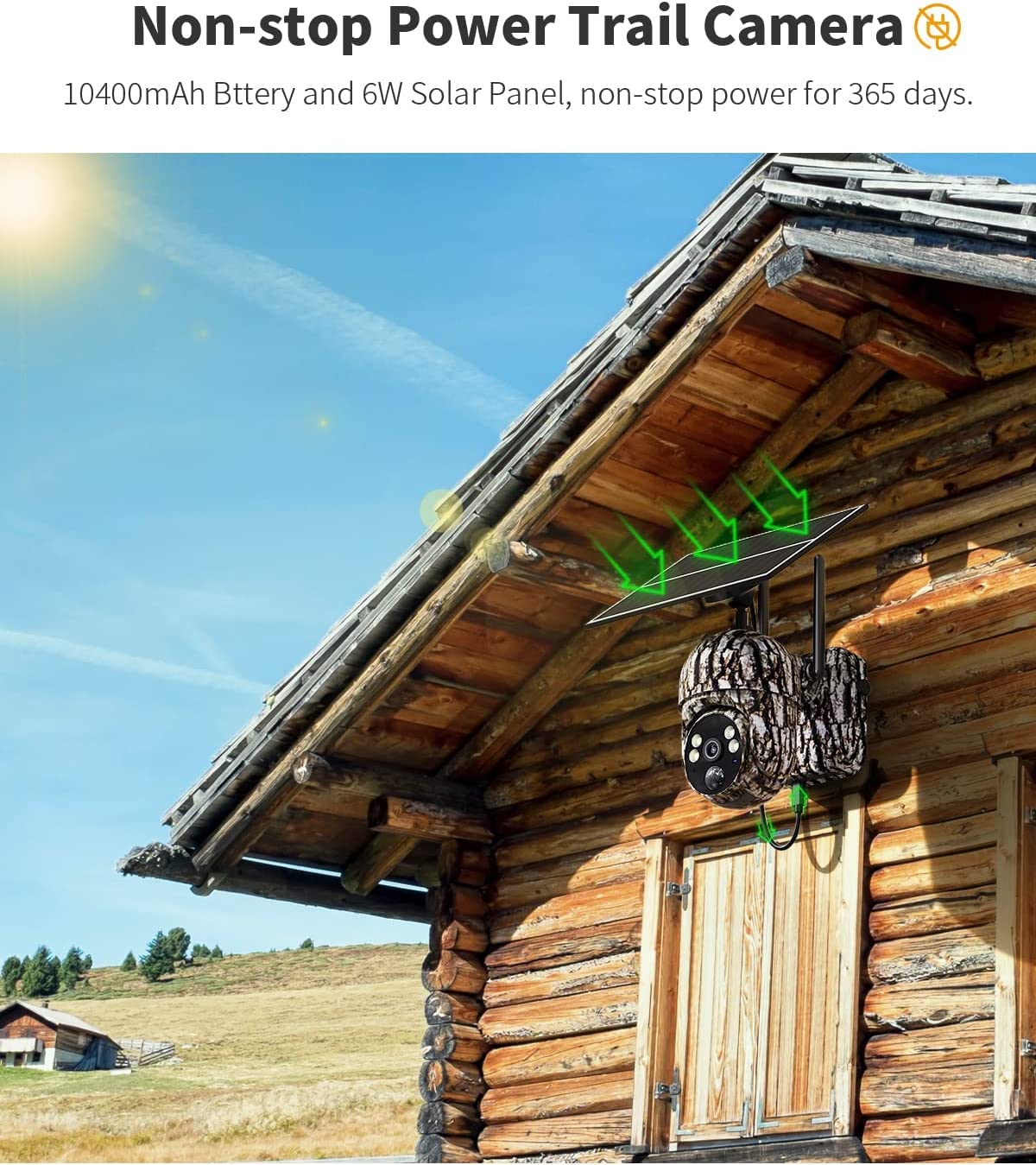 Ebitcam 4G LTE Cellular Trail Camera with SD & SIM Card (Verizon/AT&T/T-Mobile) - No WiFi Needed, 2K Live Video & Playback on Phone, 360° Full View, Motion Activated Game Camera with Night Vision - Ideal for Wildlife Monitoring, Hunting, and Outdoor Security
