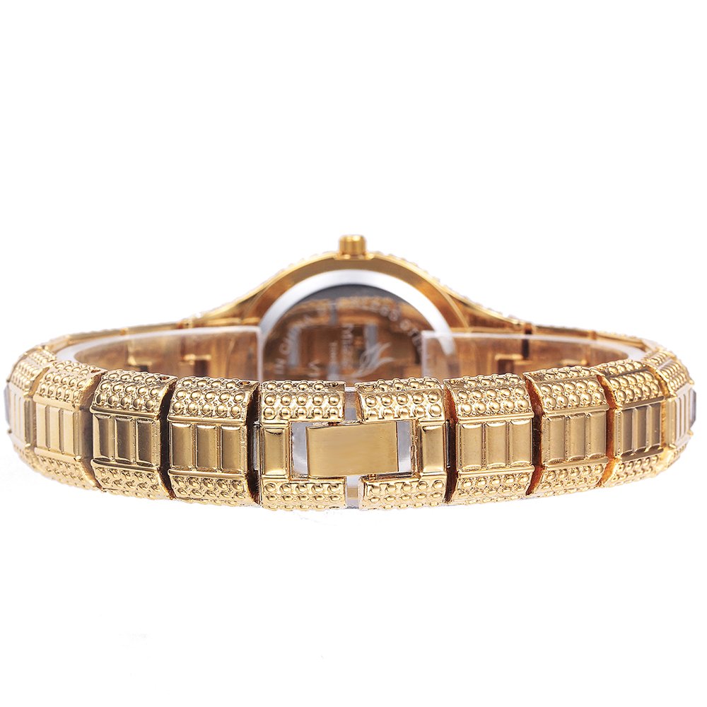 MASTOP Luxury Unisex Hip Hop Diamond Watch - Bling Colorful Analog Quartz Bracelet Dress Wristwatch for Men & Women | Perfect for Parties, Gifts, and Fashion Accessories
