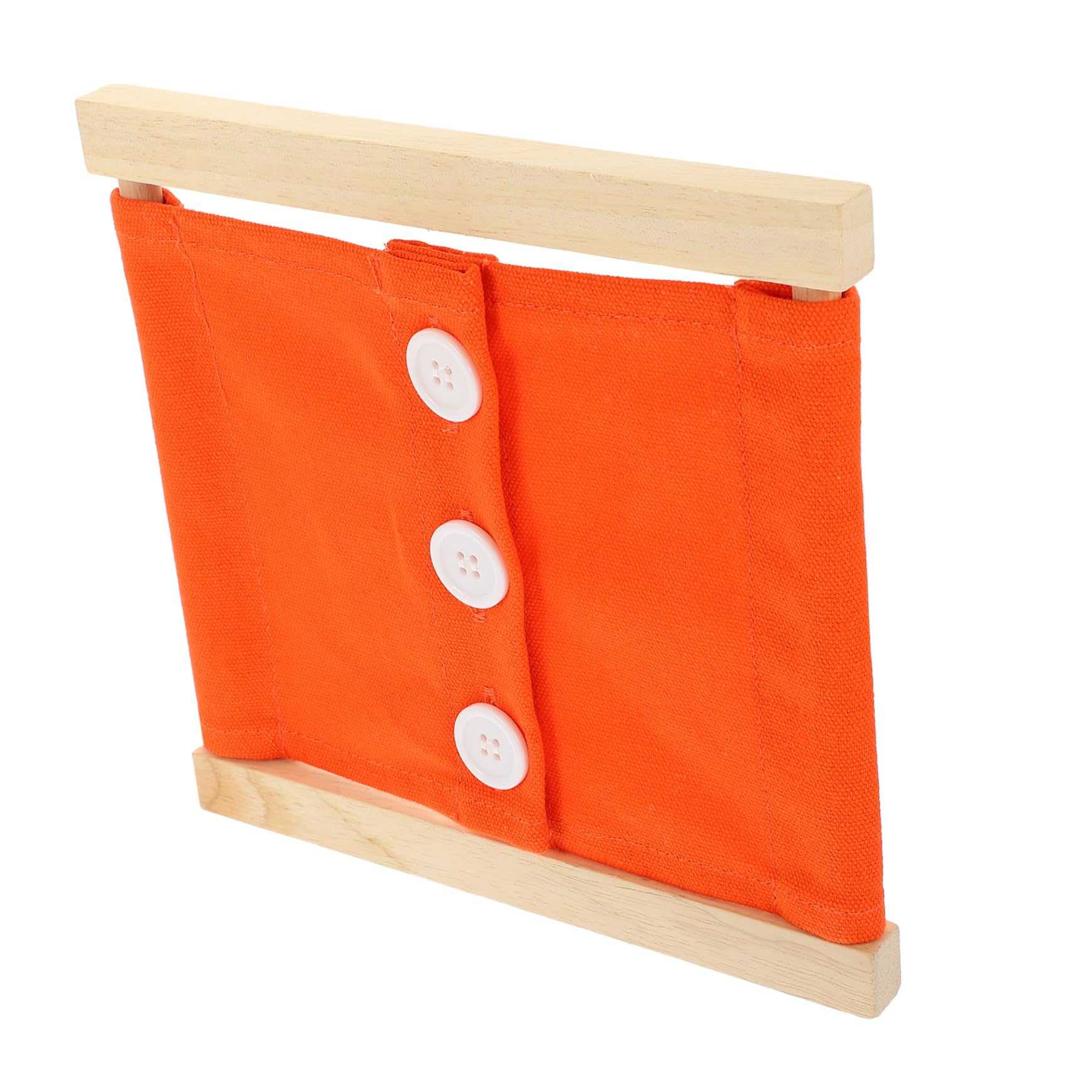 Wooden Dressing Practice Toy for Toddlers - Kids Developmental Learning Aid with Buckles, Buttons & Ties - Montessori Life Skills Teaching Tool for Preschoolers | Perfect for Classroom & Home Learning Activities