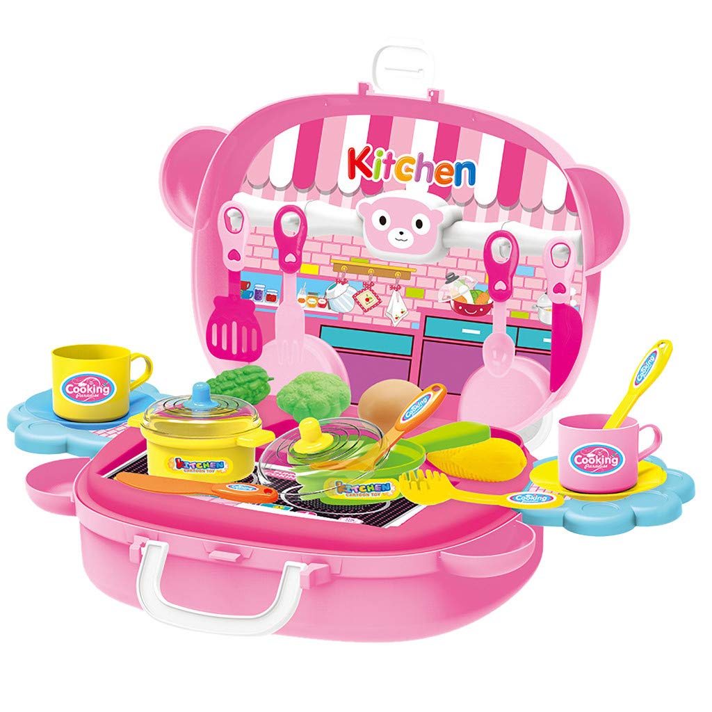 Simulation Kitchen Sets for Kids - Pretend Play Role-Playing Toy Puzzle Game, Fun Plastic Kitchen Toys, One Size - Perfect for Home, Preschool, and Birthday Gifts