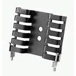 TO-220 Black Anodized Aluminum Heat Sink - 6.8°C/W Passive Cooling - 10 Pack for Electronics, PC Components & Power Devices
