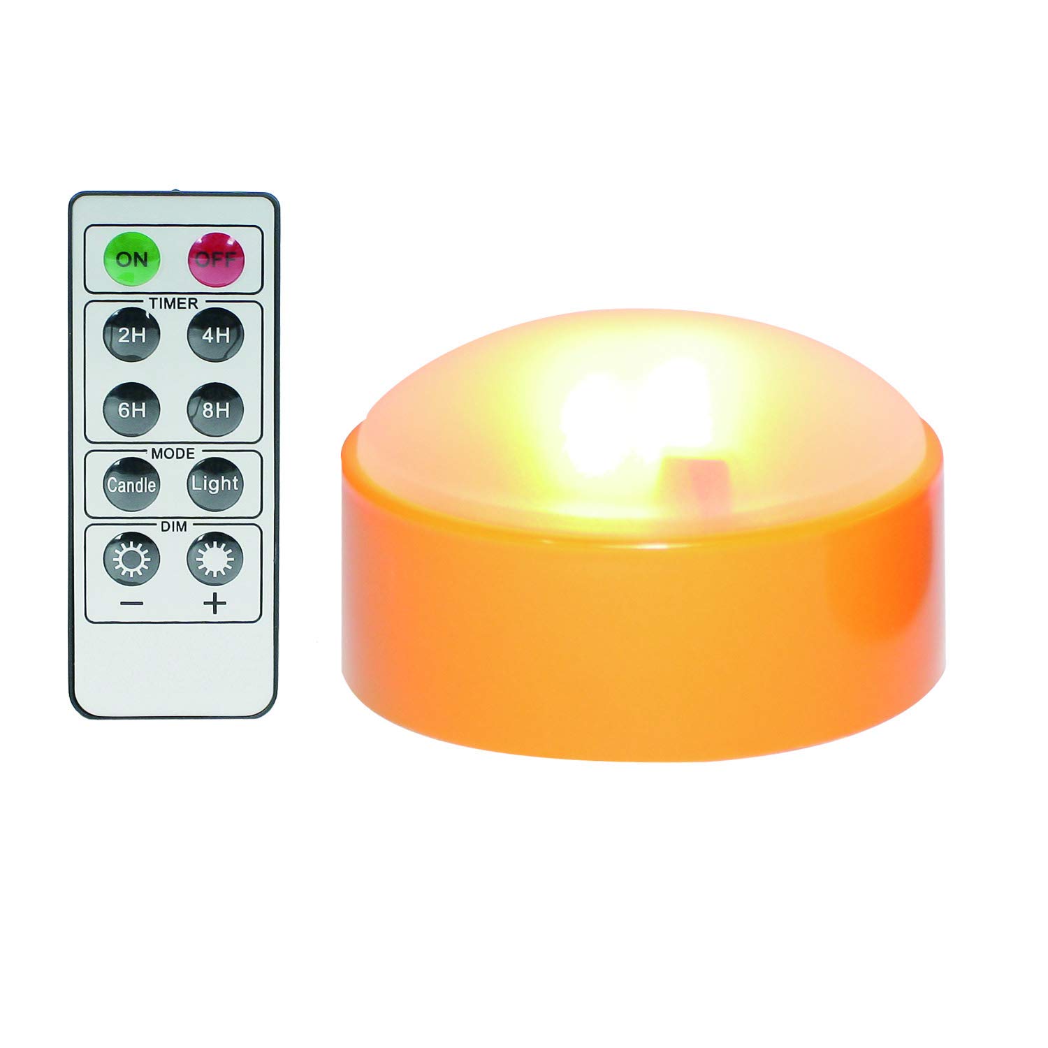 Battery Operated LED Pumpkin Light with Remote & Timer - Realistic Flickering Flameless Candle for Halloween Decor, Jack-O-Lantern, Party, Holiday - Indoor/Outdoor Pumpkin Decorations for Porch, Yard, Table Centerpiece