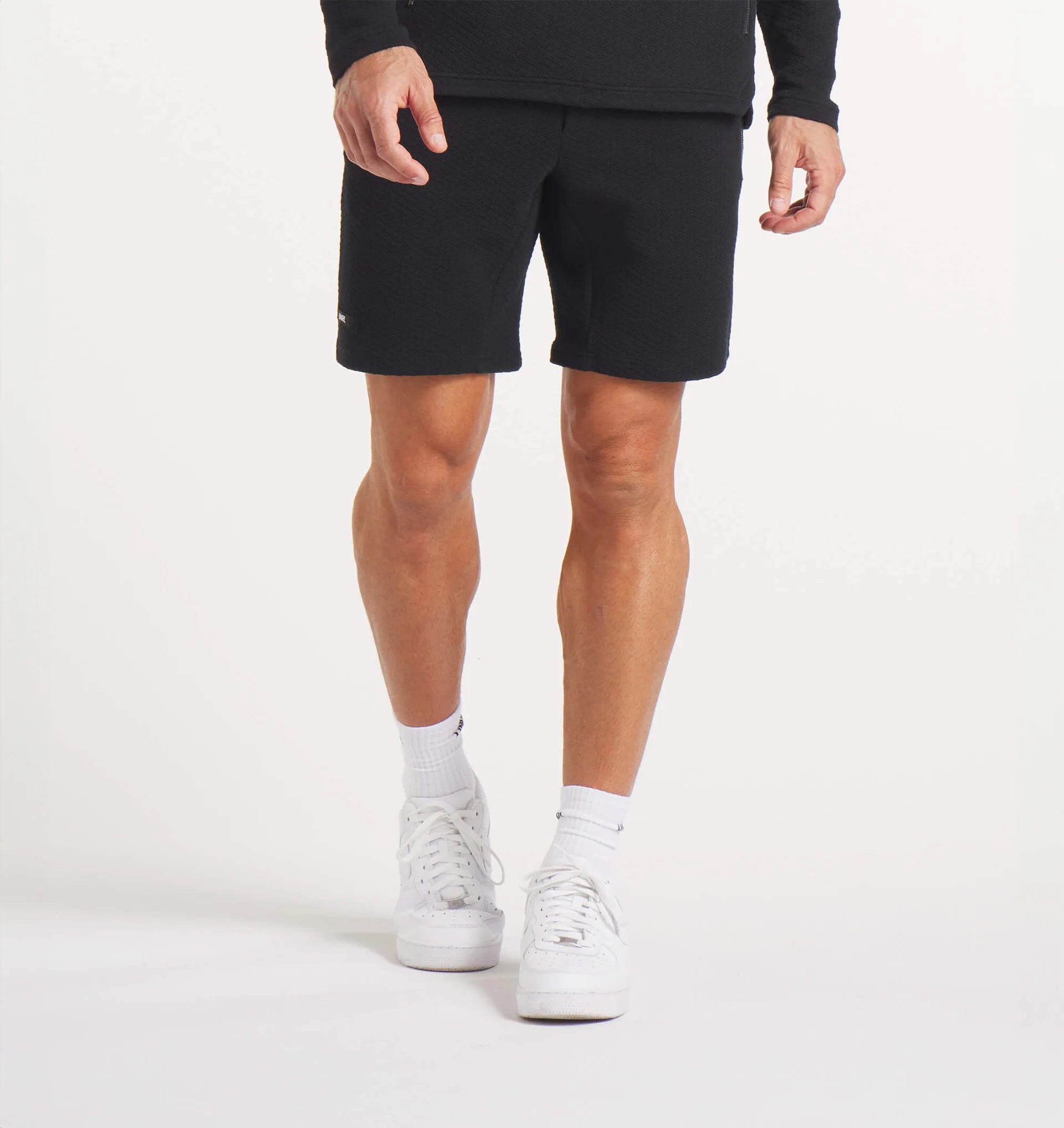 Men's Elevation Short - Lightweight Quick-Dry Workout Running Gym Hiking Shorts for Men (Black) - Perfect for Training, Jogging & Outdoor Activities