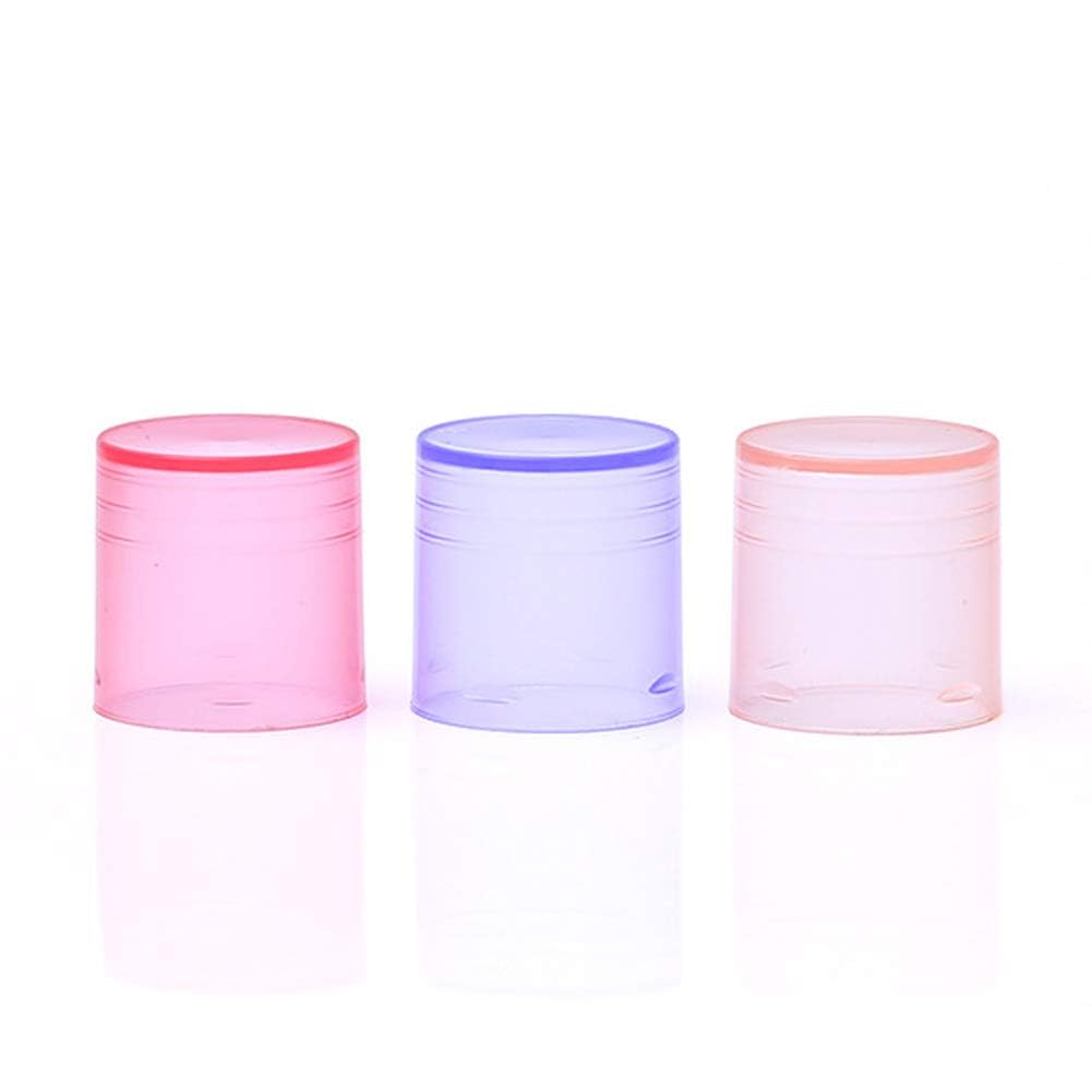 30-Piece Multicolor Empty Lip Balm Tubes with Twist Bottom & Top Cap - Clear DIY Lip Balm Containers for Homemade Cosmetics, Travel & Gifts (Random Colors)