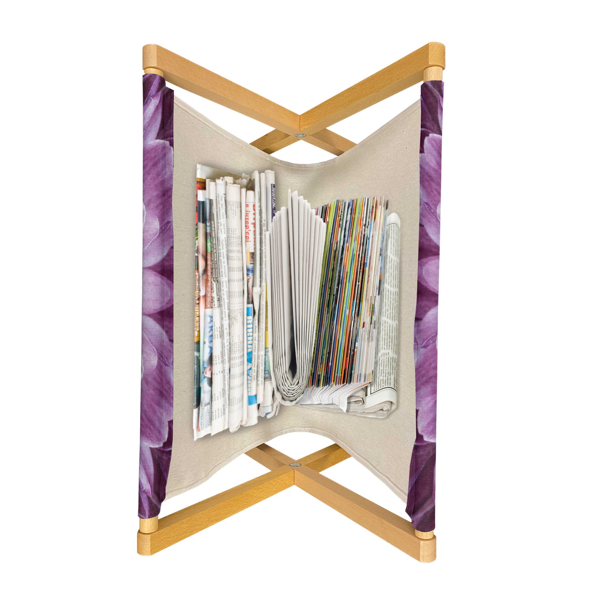 Ambesonne Flower Magazine and Book Holder - Chrysanthemum Blossom Design, 22