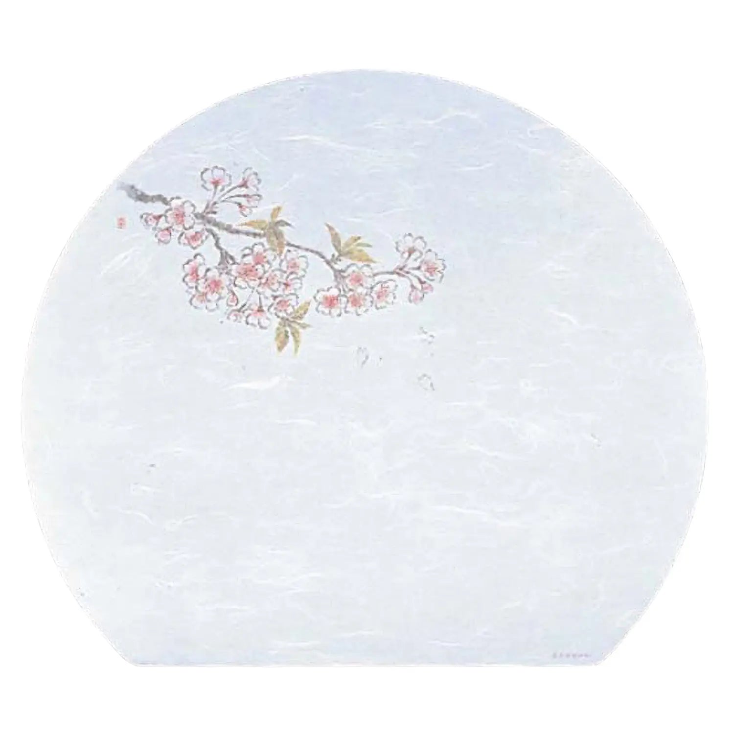 Artec Washi Paper Half Moon Placemat - Sakura Design (100 pcs) | Japanese Style Table Decor for Dining, Tea Ceremony & Home Aesthetics