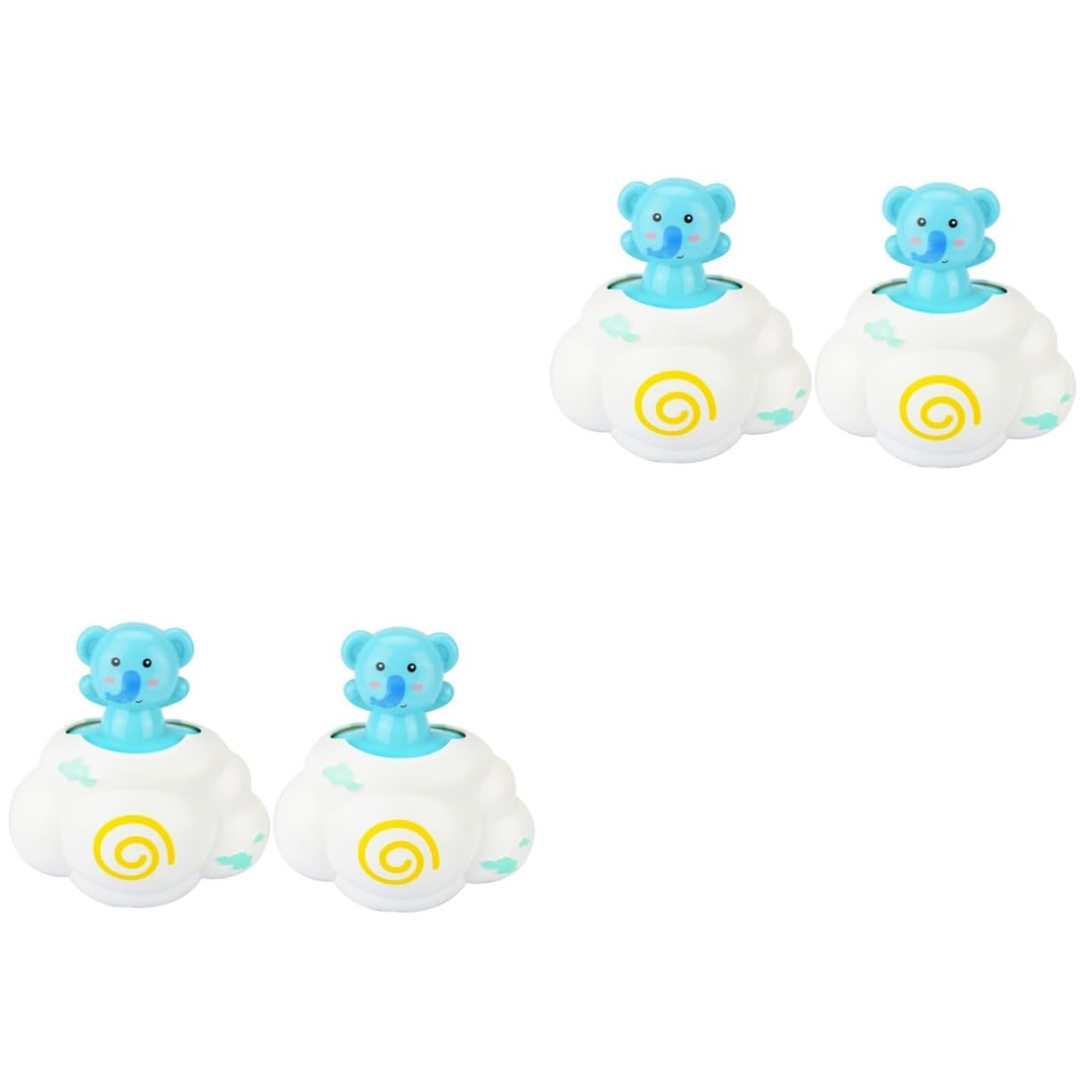 2 Sets Floating Bath Toys for Kids - Fun Bathtub Duck & Animal Toys (4 Pieces) - Perfect for Toddler Bath Time & Sensory Play