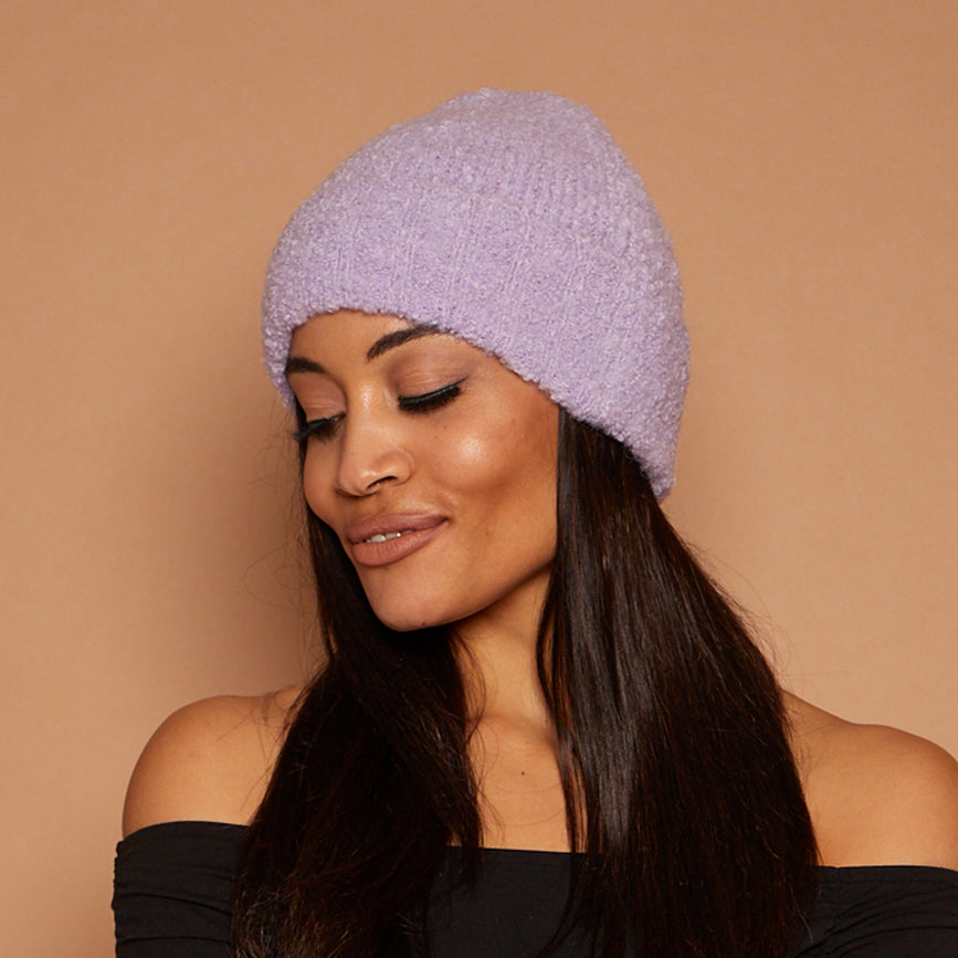 Alexis Bouclé Wool Blend Beanie - Soft & Warm Winter Hat for Women & Men - Perfect for Skiing, Snowboarding & Outdoor Activities