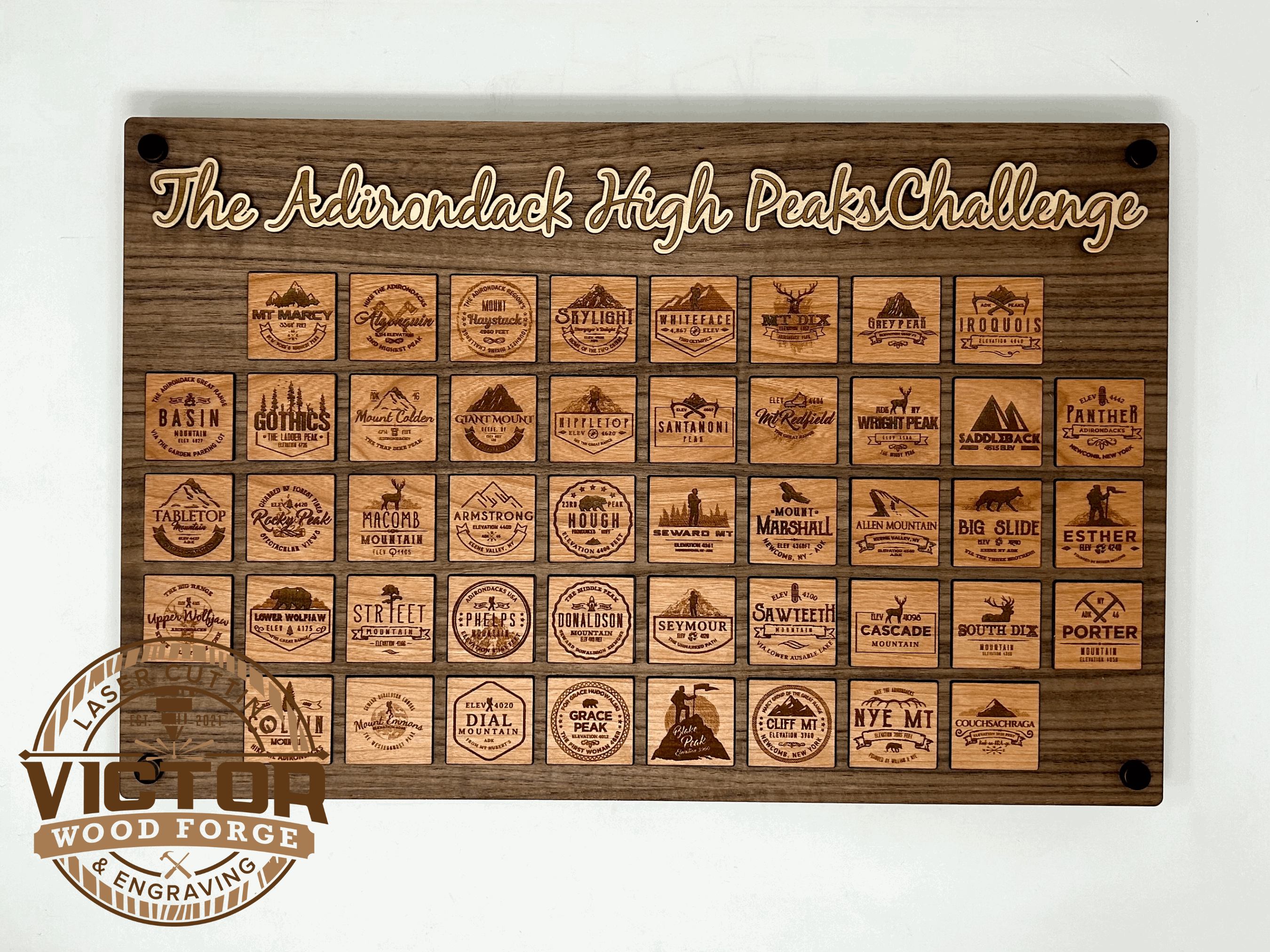 Adirondack 46er High Peaks Hiking Challenge Tracker - Collector's Edition for ADK Mountain Climbing Enthusiasts | Perfect for Hiking Logs & Adventure Journaling