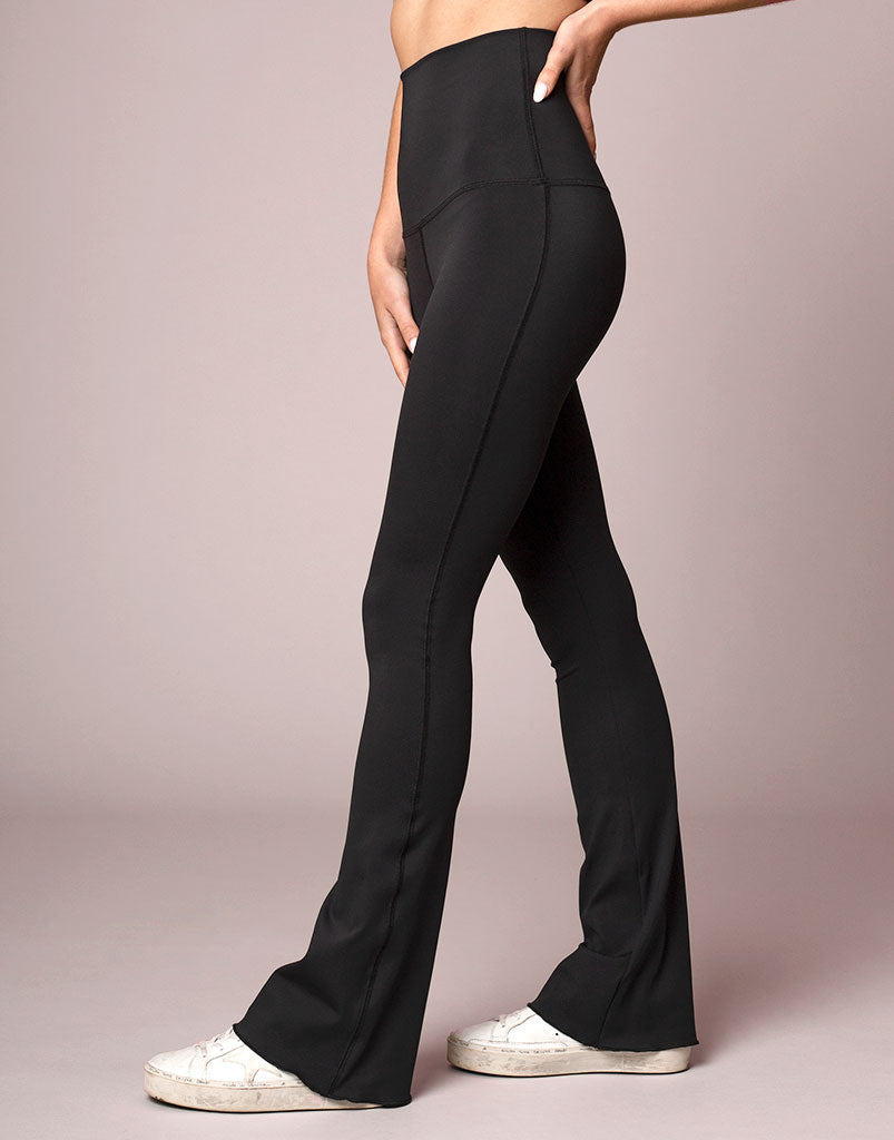 Freestyle Flare Legging Black - High Waisted Yoga Pants for Women, Stretchy Bootcut Workout Leggings - Perfect for Yoga, Gym, Running & Casual Wear