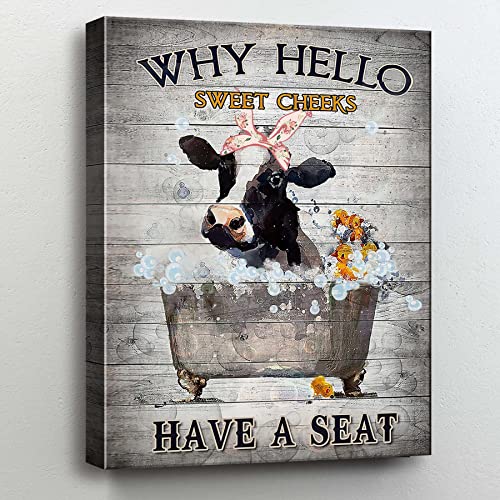 Cow Bathroom wall art