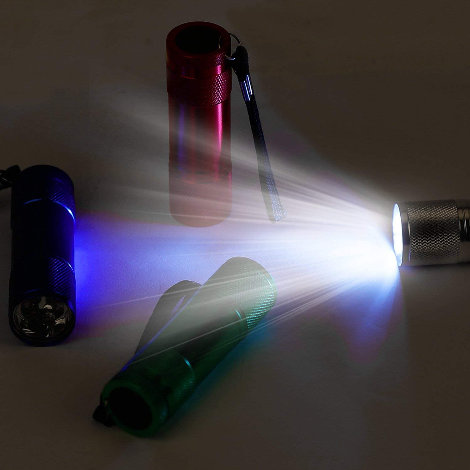 FASTPRO 38-Pack LED Flashlight Set - 20 Aluminum 6-LED Flashlights & 18 Mini 9-LED Flashlights for Camping, Emergency, Power Outage, Home & Outdoor Use