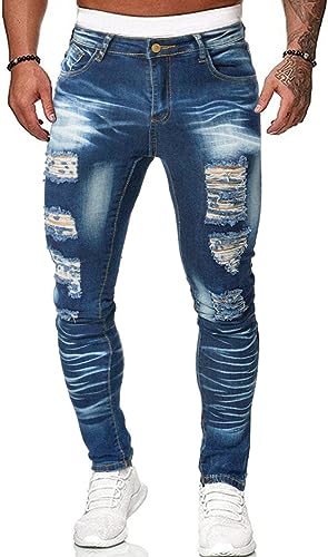 Dark Blue Ripped 3