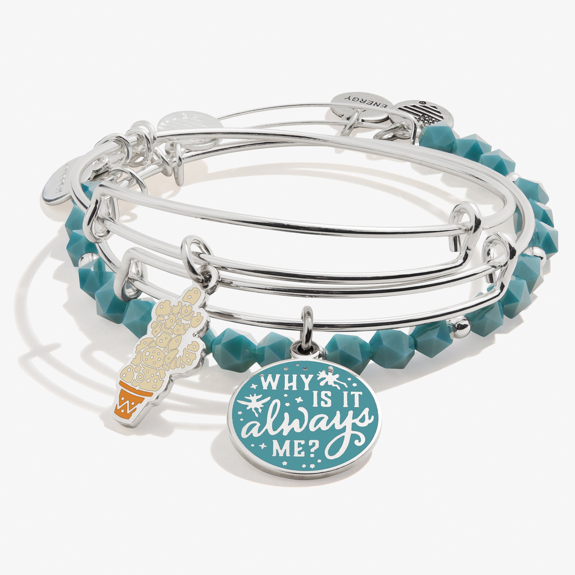 Harry Potter Neville Longbottom Bangle Bracelets Set of 3 - Magical Jewelry for Fans, Wizarding World Gifts - Perfect for Cosplay, Halloween Costumes & Potterhead Collections