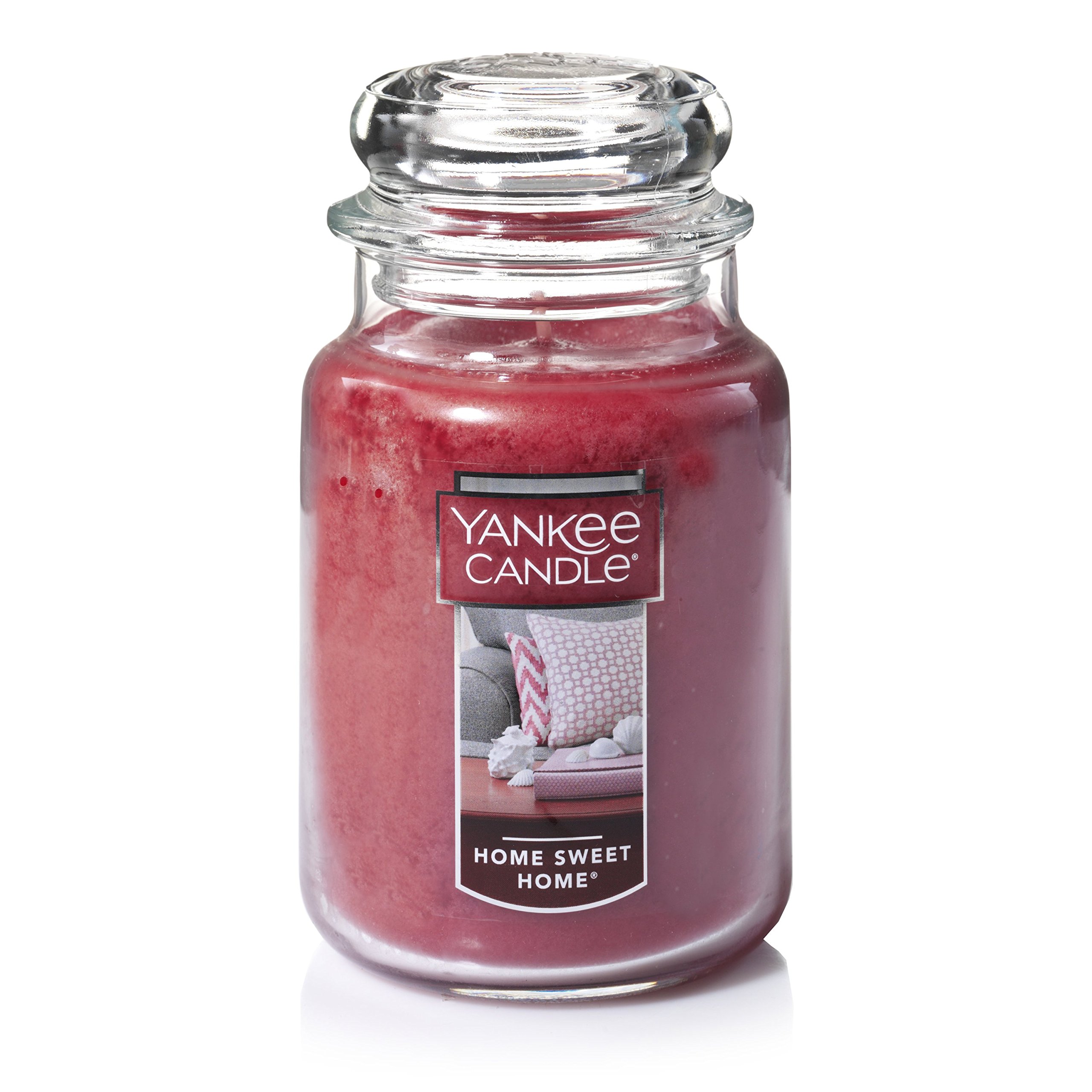 Yankee Candle Salted Caramel & Home Sweet Home Scented 22oz Large Jar Candles - Long Lasting Fragrance for Living Room, Bedroom & Home Decor