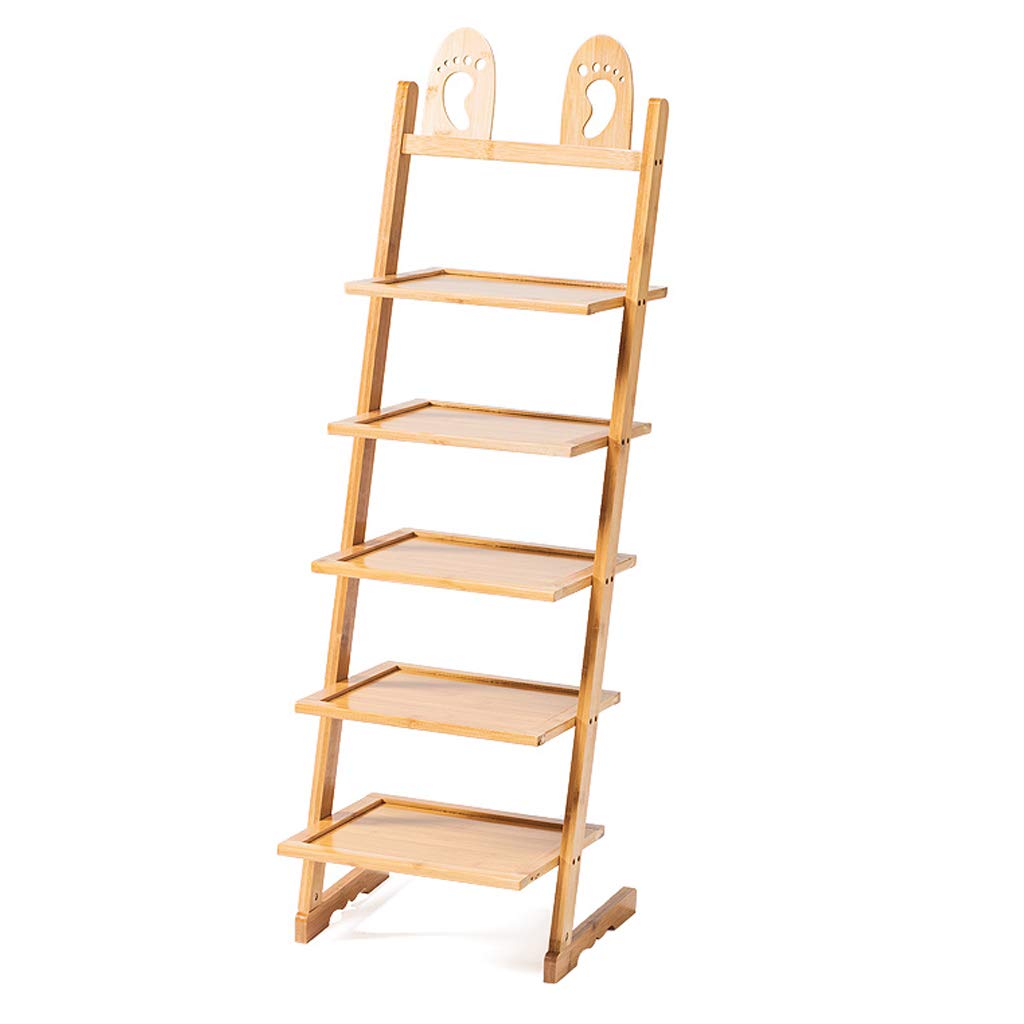 Bamboo Shoe Rack Organizer - 6-Tier Cute Foot-Shaped Shoe Shelf for Kids' Room & Entryway - Space-Saving Storage Solution for Slippers, Sneakers, and Children's Shoes - Perfect for Bedroom, Closet, and Dorm Organization