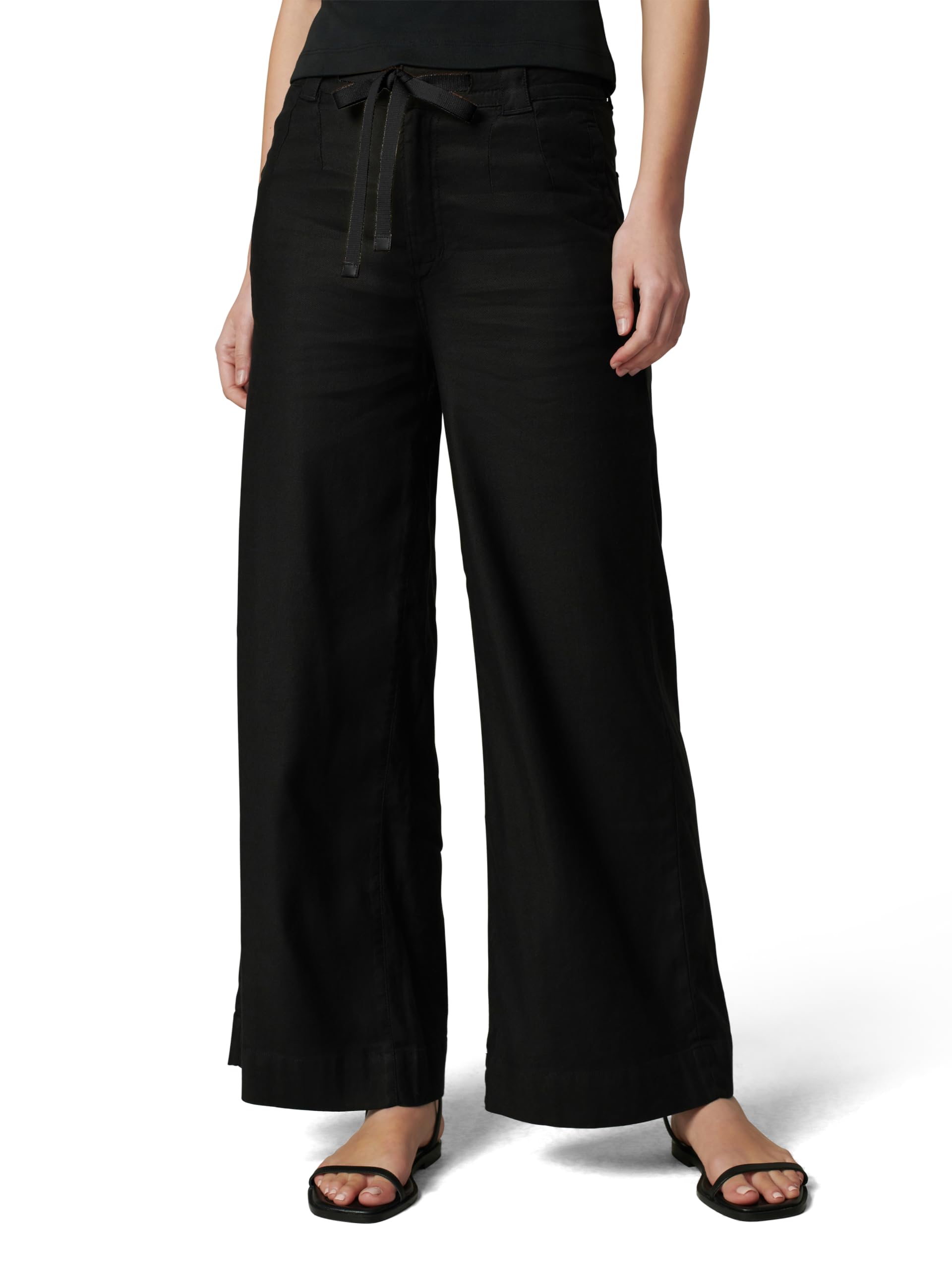 Joe's Women's The Addison Wide Leg Pants - High Waisted Linen Trousers for Summer, Office & Casual Wear - Comfortable Stretch Fabric for Work, Travel & Everyday Outfits