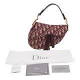 Mini Dior Burgundy Oblique Saddle Bag - Luxury Crossbody Purse for Women | Perfect for Date Night, Parties & Everyday Use