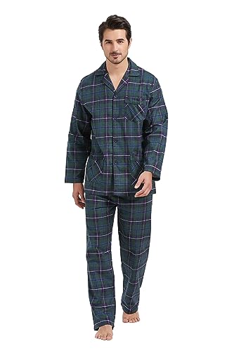 Blue-green Plaid With White Lines