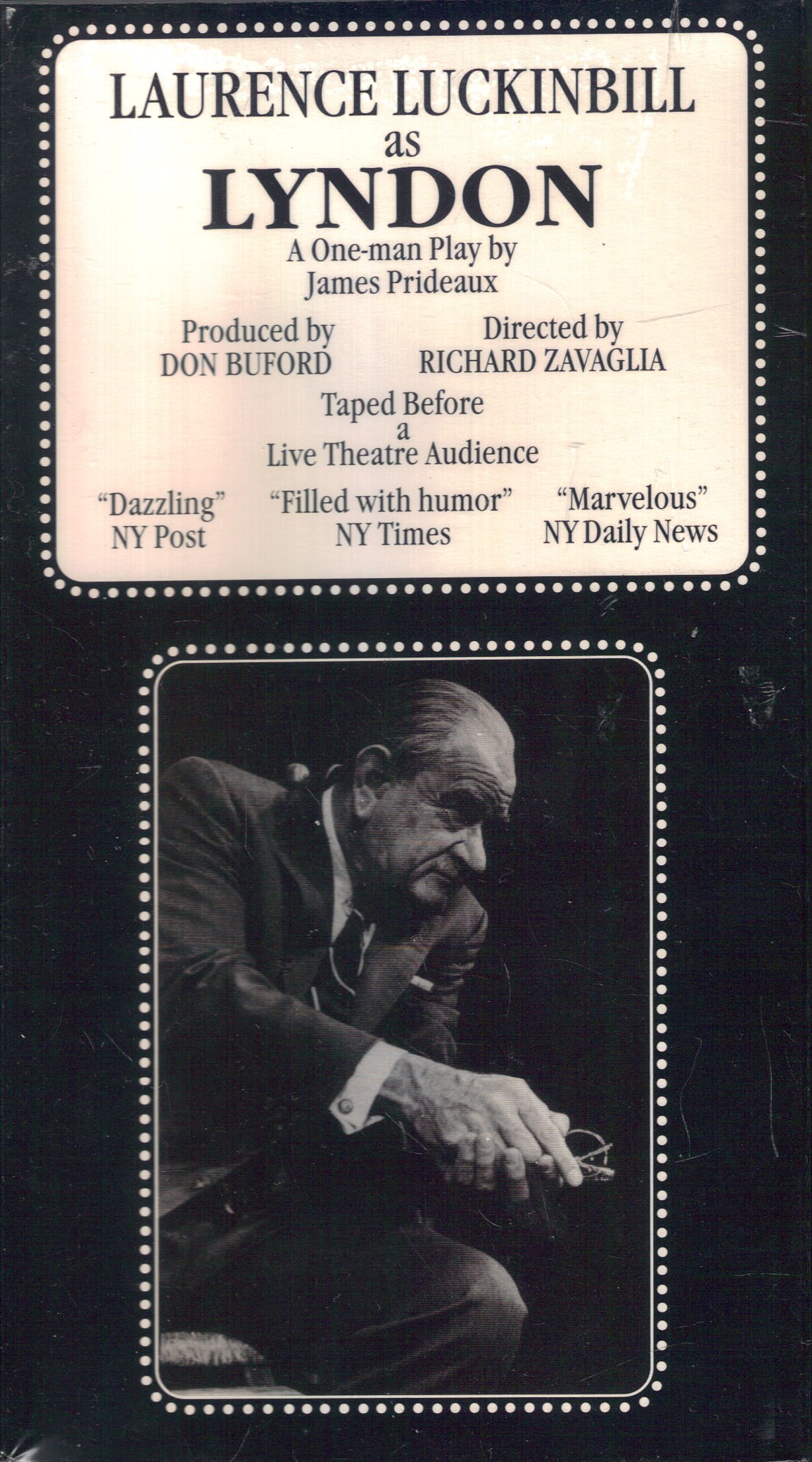 Lyndon: A Powerful One-Man Play - Historical Drama Performance for Theater Lovers & American History Enthusiasts