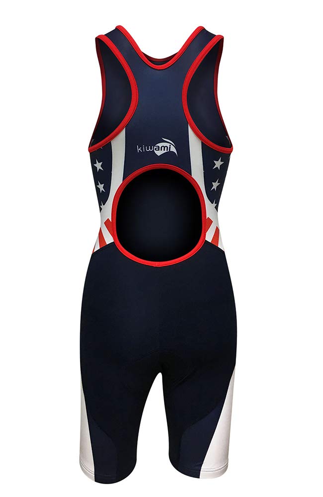 Women's Rio Amphibian Nation Openback Triathlon Trisuit - High Performance Swim Bike Run Racing Suit for Women - USA - Perfect for Sprint, Olympic & Ironman Competitions