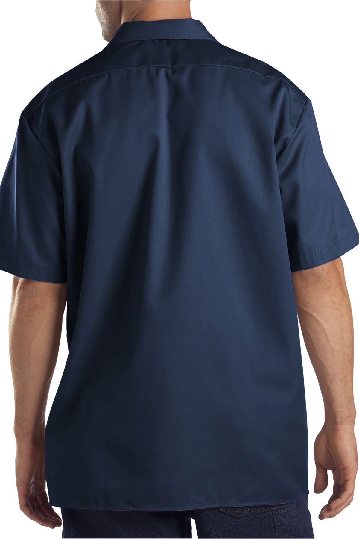 Dickies 2 Short Sleeve Work Shirt 1574 Navy - Durable Men's Workwear for Construction, Landscaping & Outdoor Jobs