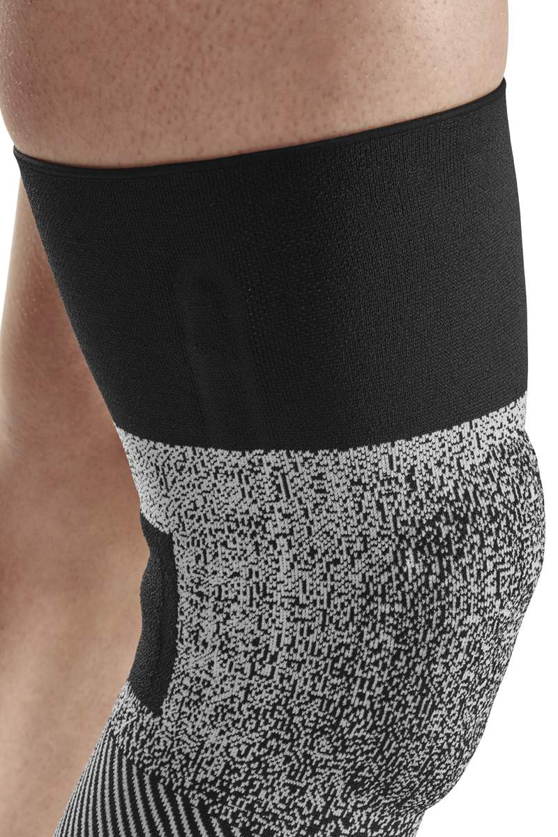 CEP Unisex Max Support Knee Sleeve - Black/White - Compression Support for Running, Weightlifting & Joint Pain Relief