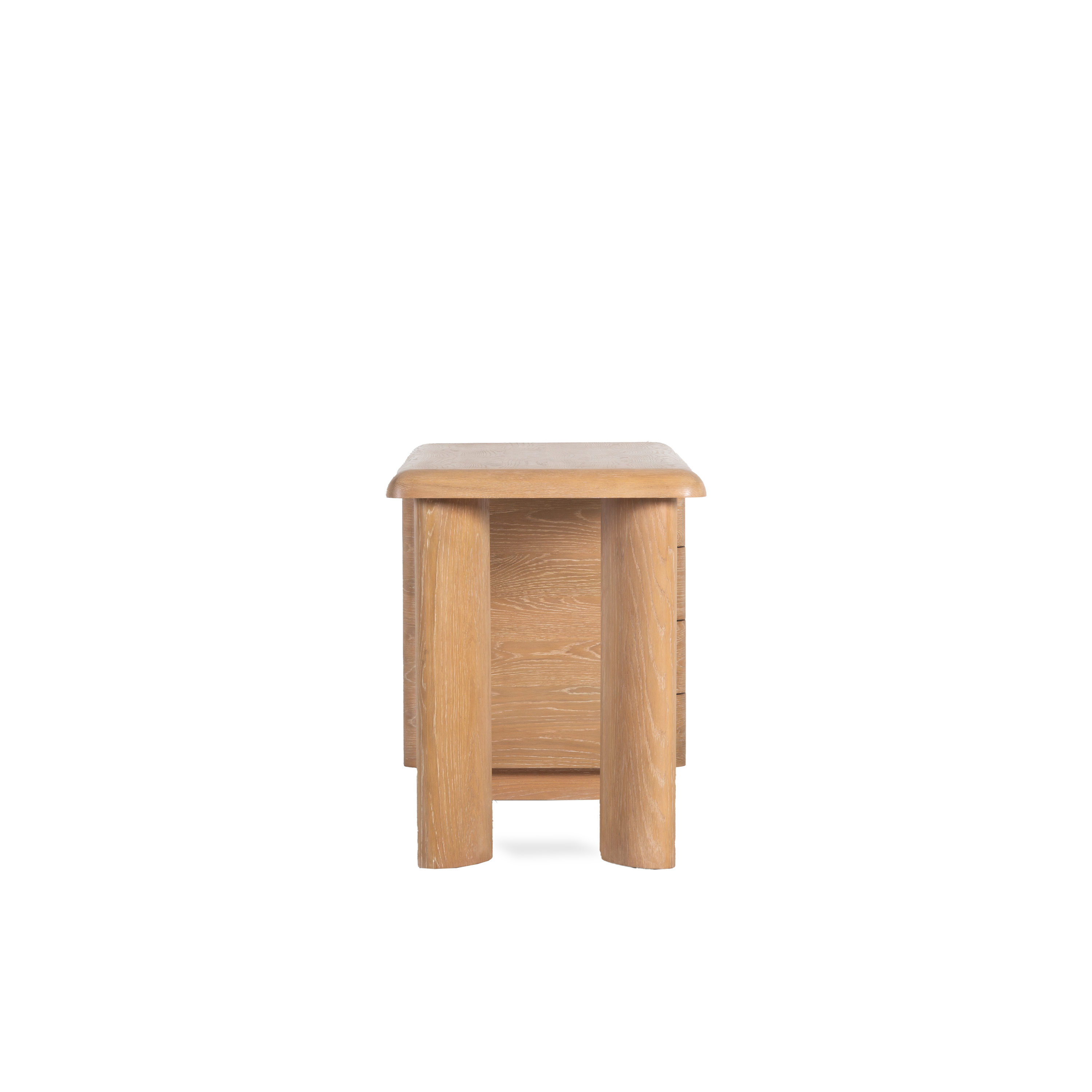Modern Wooden Column Desk with Drawers - Stylish Home Office Furniture for Small Spaces, Perfect for Study, Work, and Remote Learning
