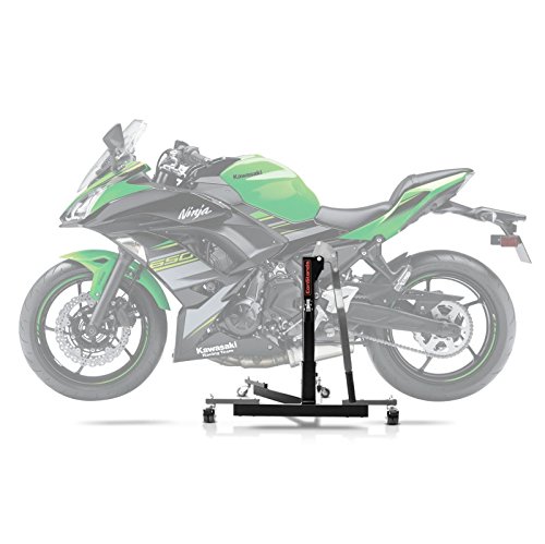 Kawasaki Ninja 650 (2017-2024) Motorcycle Center Paddock Stand CS Power Evo - Universal Grey Bike Lift for Easy Maintenance & Storage | Perfect for Garage, Workshop & Track Day Use