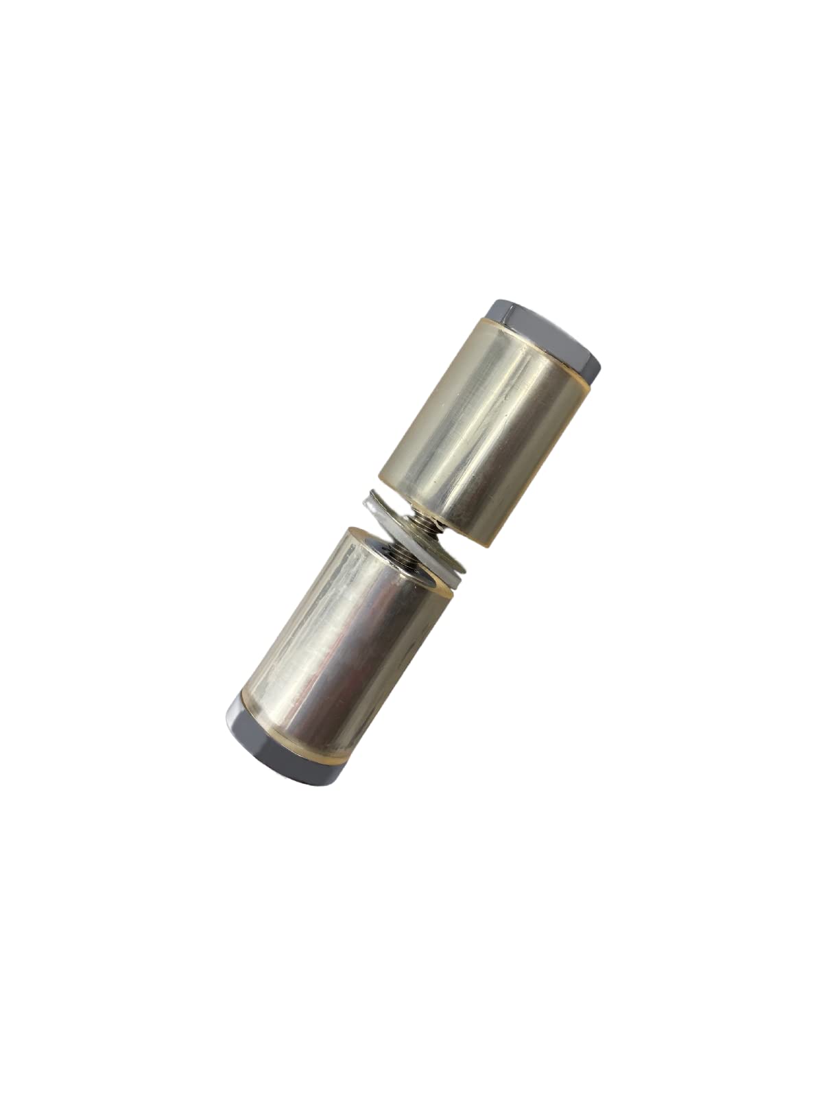 CRL Chrome Finish Cylinder Style Back-to-Back Shower Door Knob with Plastic Sleeve - Durable Bathroom Hardware for Modern Showers & Glass Doors