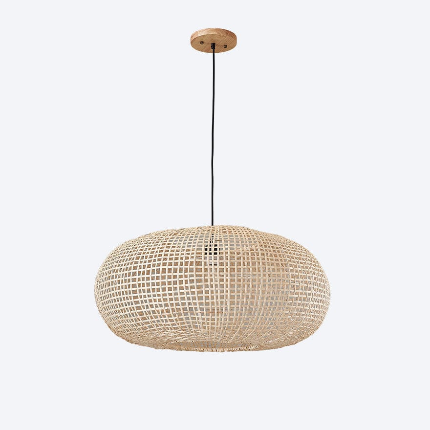 Handwoven Rattan Pendant Light - Natural Boho Ceiling Fixture for Living Room, Bedroom & Dining Area | Eco-Friendly Wicker Chandelier for Home Decor
