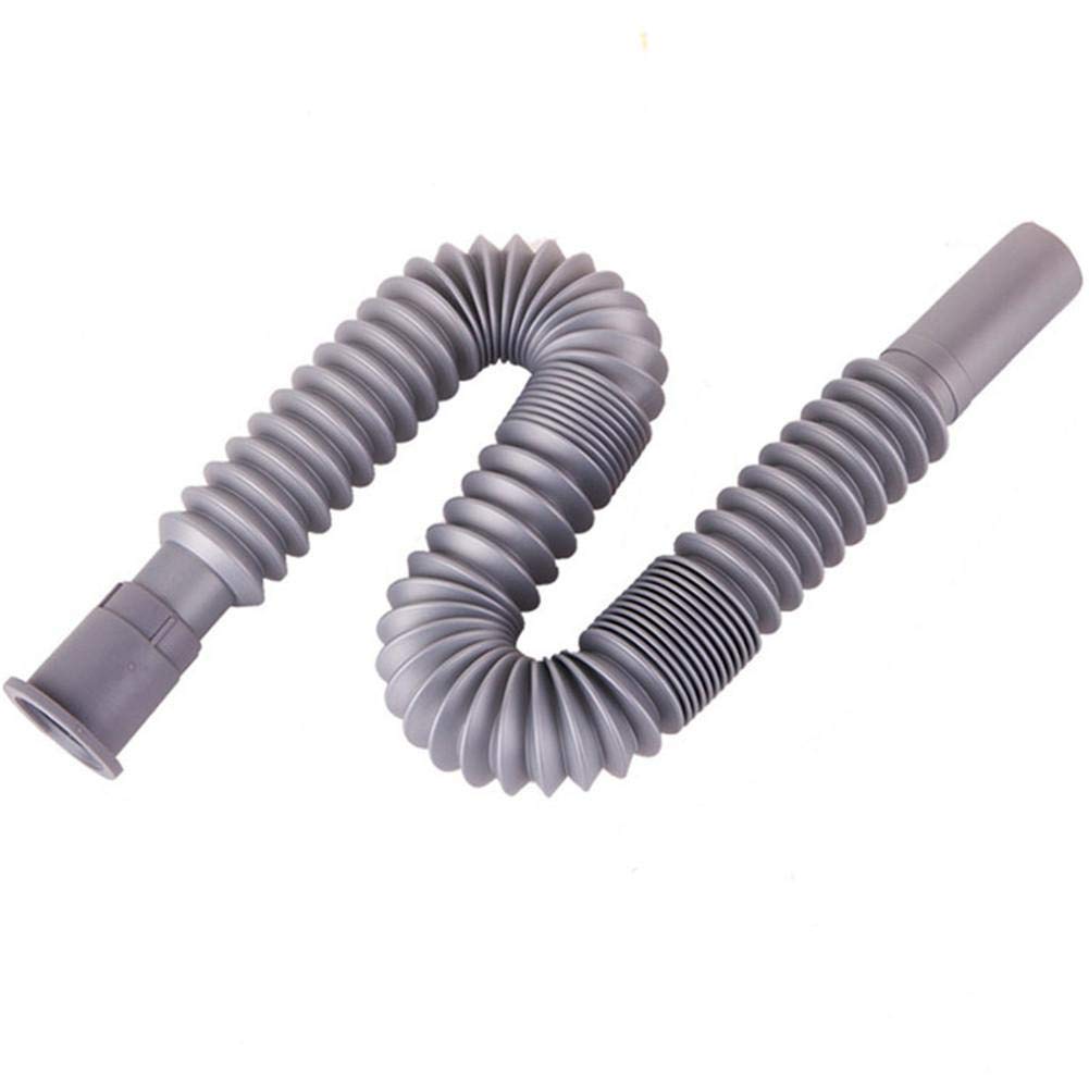 JINQIU Flexible Telescopic Sink Drain Pipe - 78cm Bathroom & Kitchen Waste Hose Replacement for Wash Basin, Downcomer, and Sewer Pipe - Perfect for Home Renovation and Plumbing Repairs