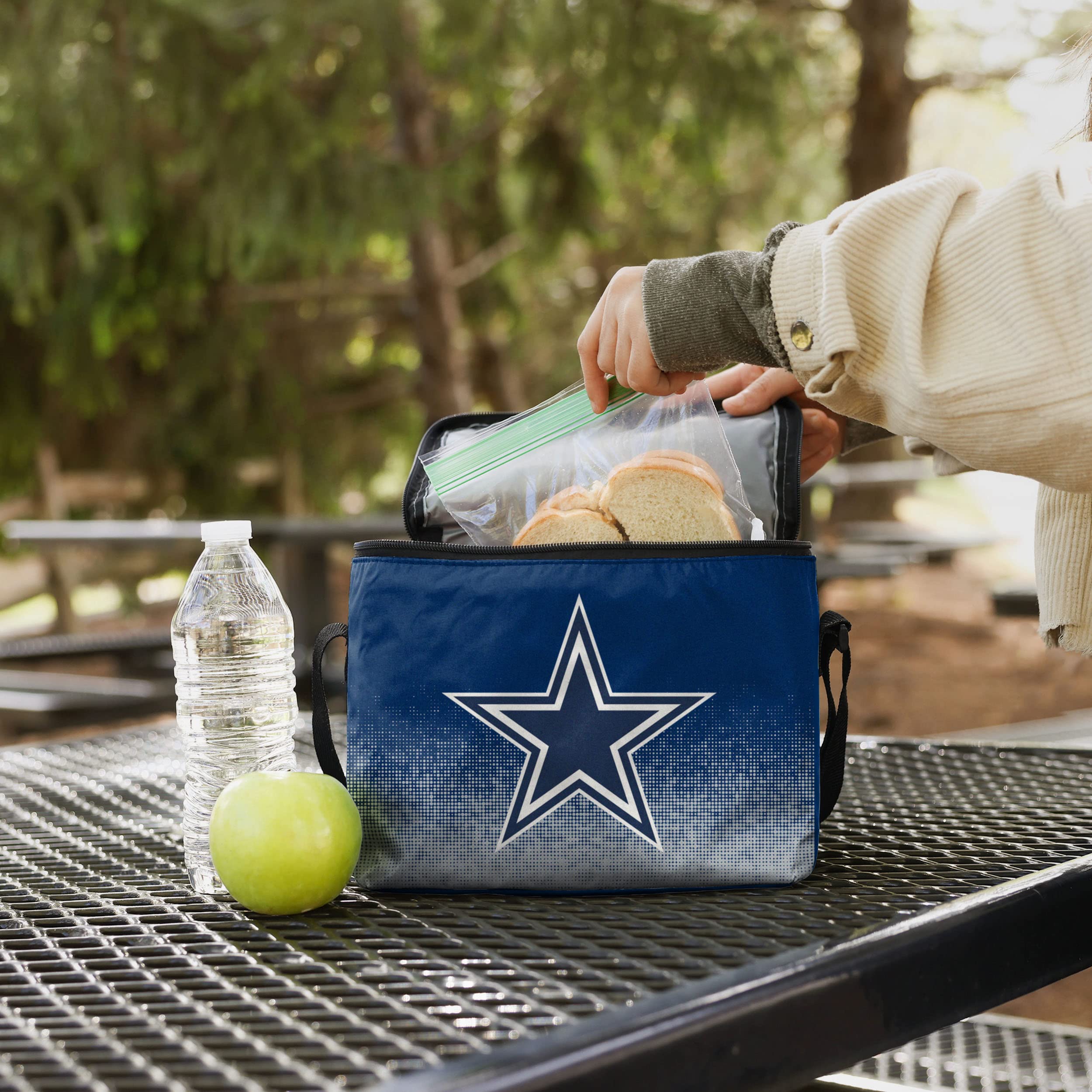 FOCO Unisex Gradient Print Insulated Lunch Bag Cooler - Perfect for Work, School, Picnics & Outdoor Activities