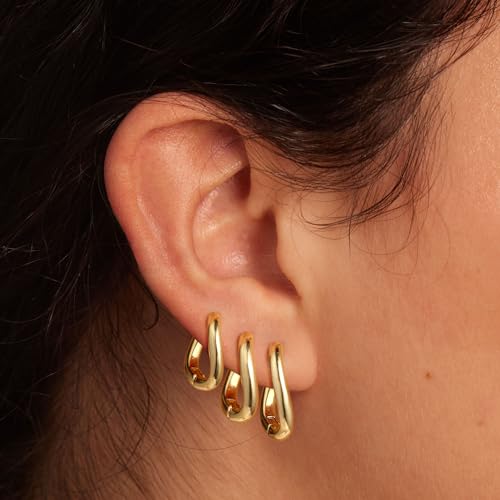3 pair hoop earrings3