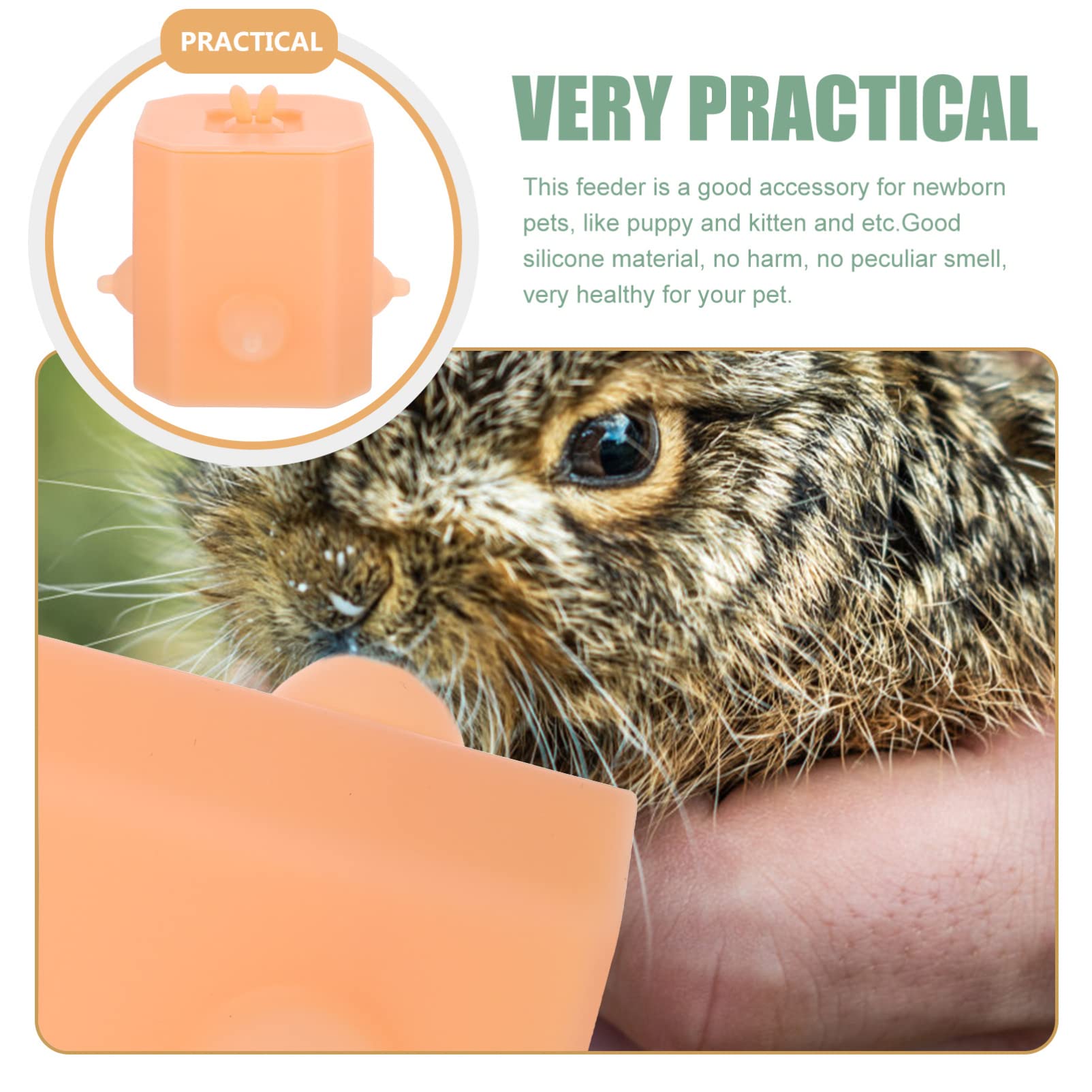 Mipcase Puppy Feeding Bottle - Bionic Pet Milk Feeder for Puppies & Kittens - Durable Puppy Feeder Station with Simulated Nipple - Perfect for Newborn Pets, Orphaned Animals, and Pet Care at Home or Veterinary Clinics