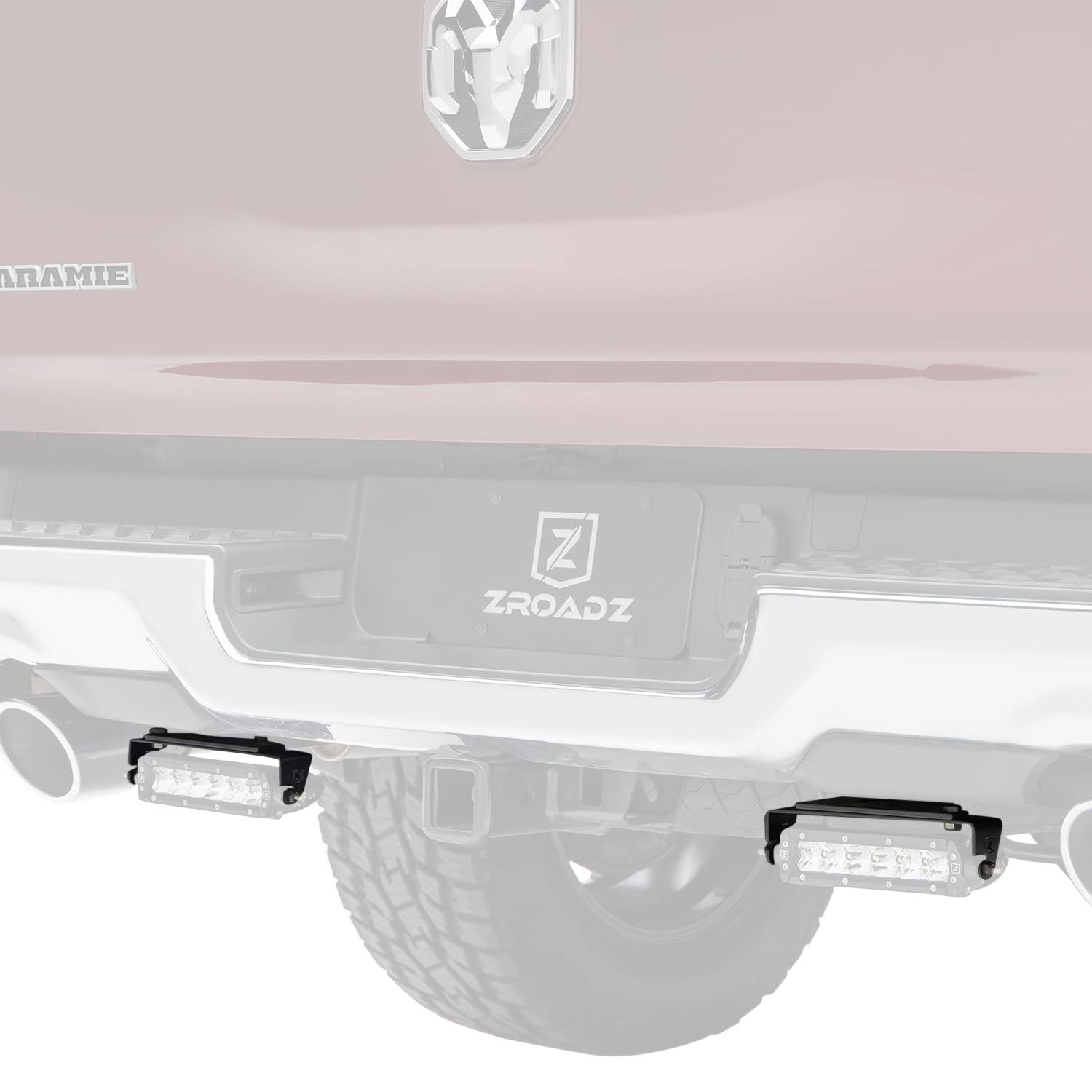 2019-2022 Ram 1500 Rear Bumper LED Light Bar Mounting Bracket - Fits (2) 6