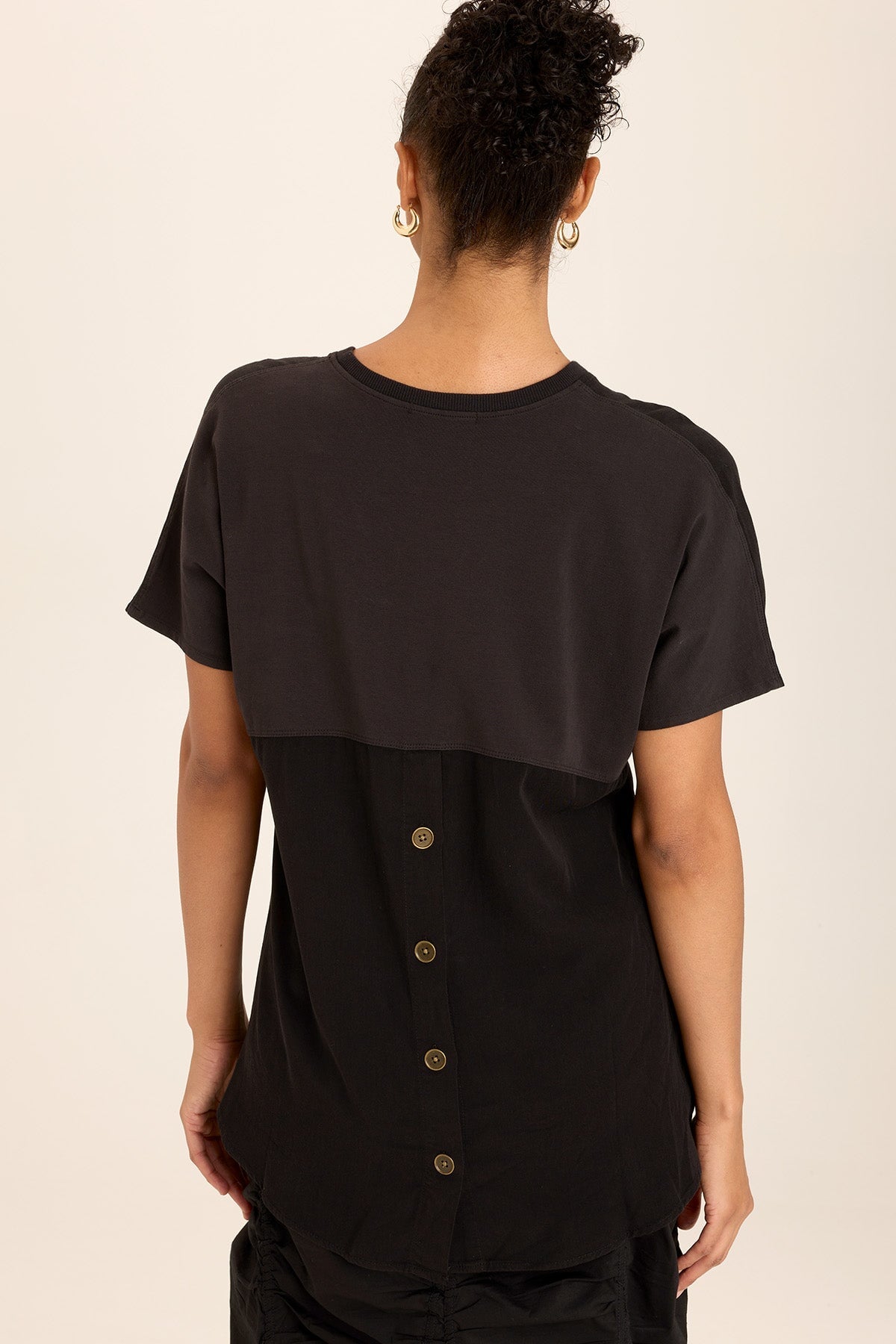 Twill Clara Top Black - Stylish Women's Casual Blouse for Everyday Wear, Office & Outings