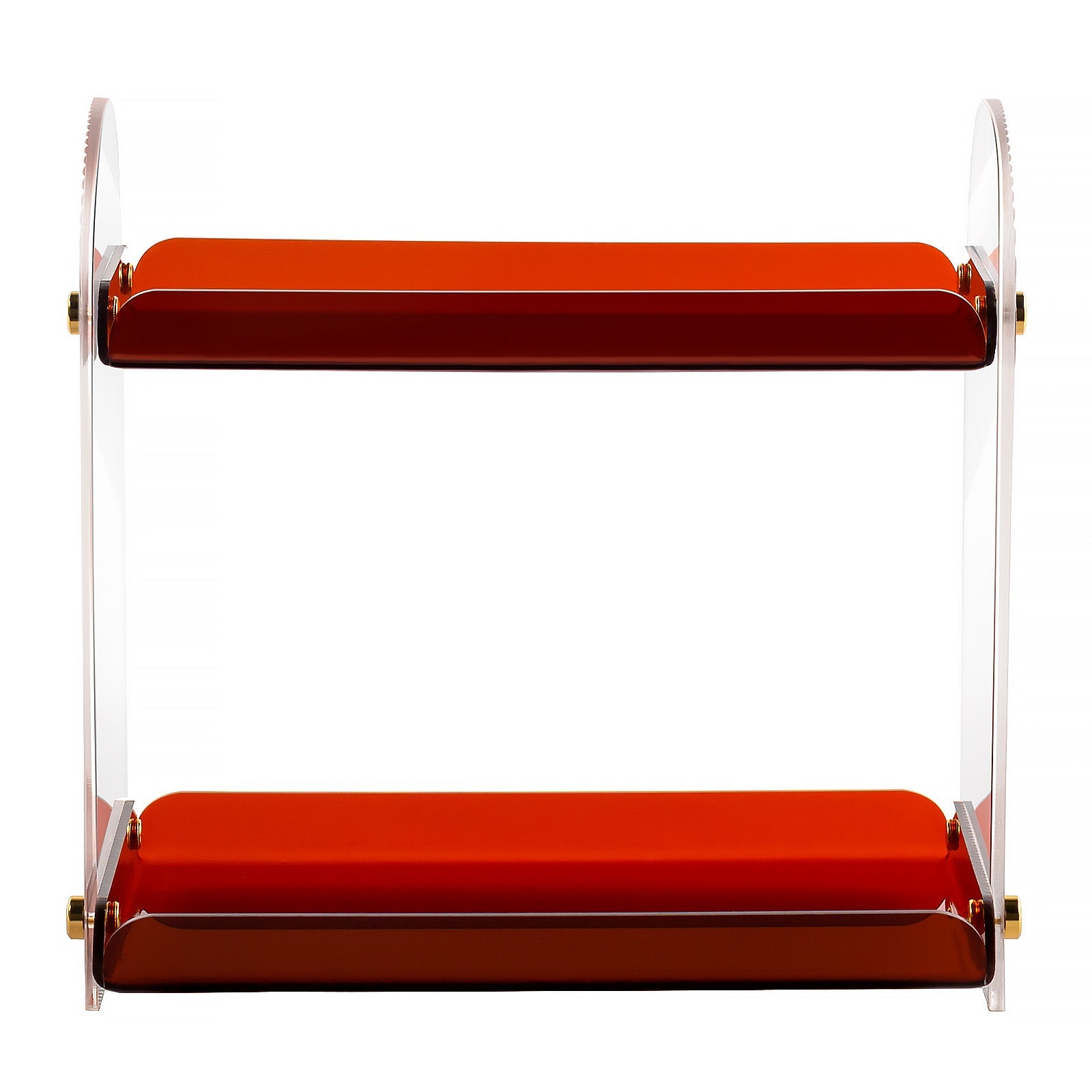 VENTRAY HOME Acrylic 2-Tier Desktop Storage Rack - Clear Organizer for Office Supplies, Cosmetics & Jewelry - Perfect for Home, Office & Beauty Station Organization