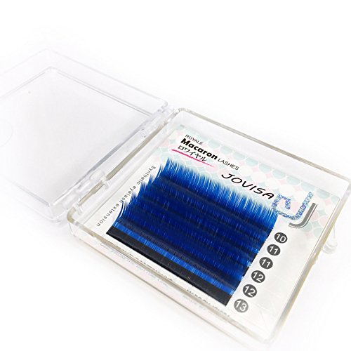 JOVISA Macaron False Eyelashes 0.07mm - 17 Color Mix Tray with 6 Rows | Natural Wispy Lashes for Everyday Wear, Party & Special Occasions