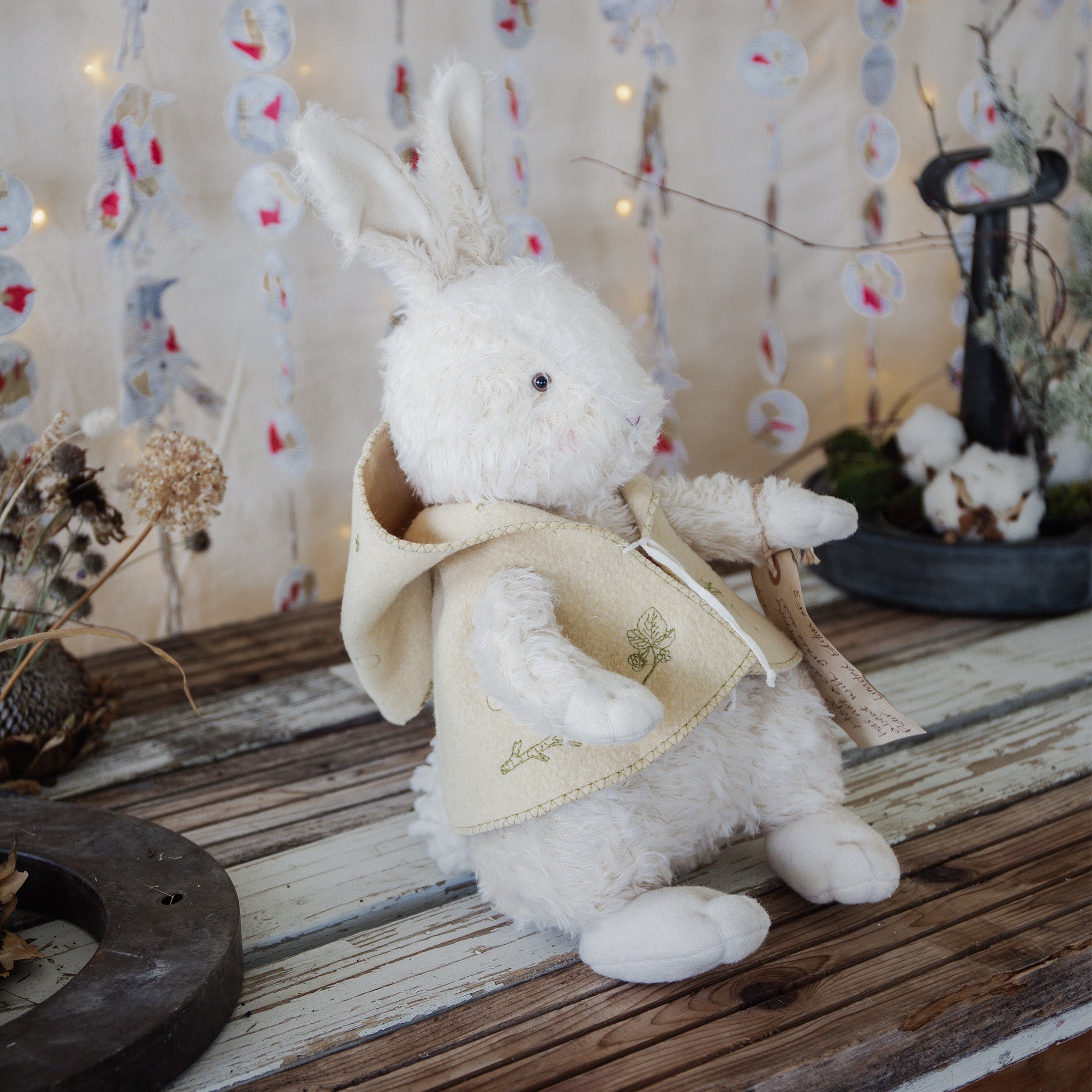 Handmade Hope Hare Figurine - Unique Handcrafted Home Decor for Easter, Spring & Gift Giving - Perfect for Shelf Display, Table Centerpiece & Holiday Decorations