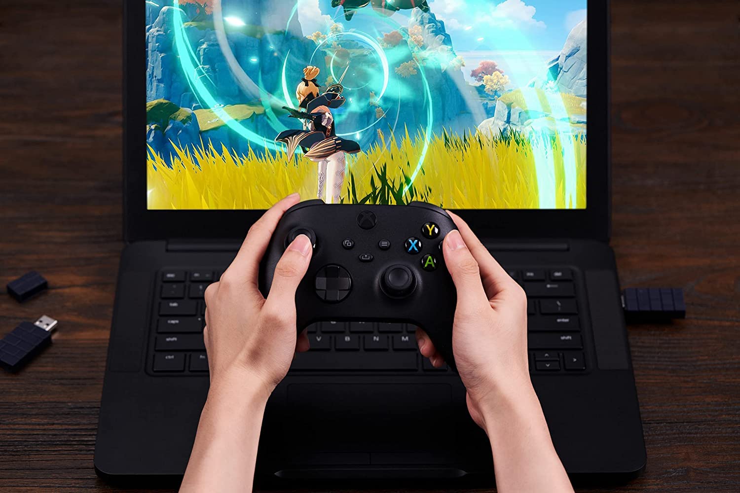 8BitDo Wireless USB Adapter 2 - Bluetooth USB Dongle for Xbox Series, Joycons, Switch Pro, PS5/PS4/PS3 Controllers | Compatible with Switch, PC, Android TV Box, Raspberry Pi & Retrofreak | Perfect for Gaming, Streaming & Retro Console Emulation